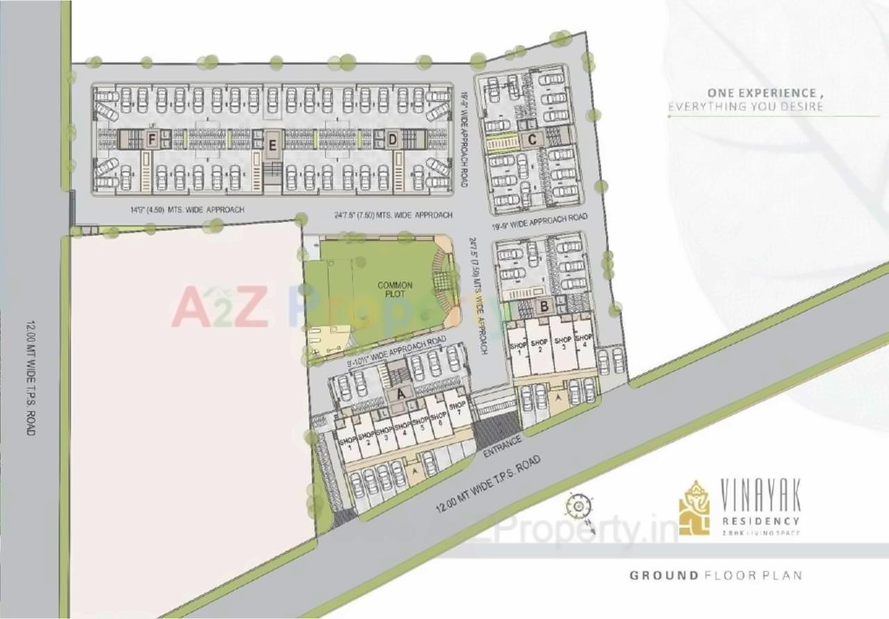 Layout of real estate project Vinayak located at Borisana, Gandhinagar, Gujarat