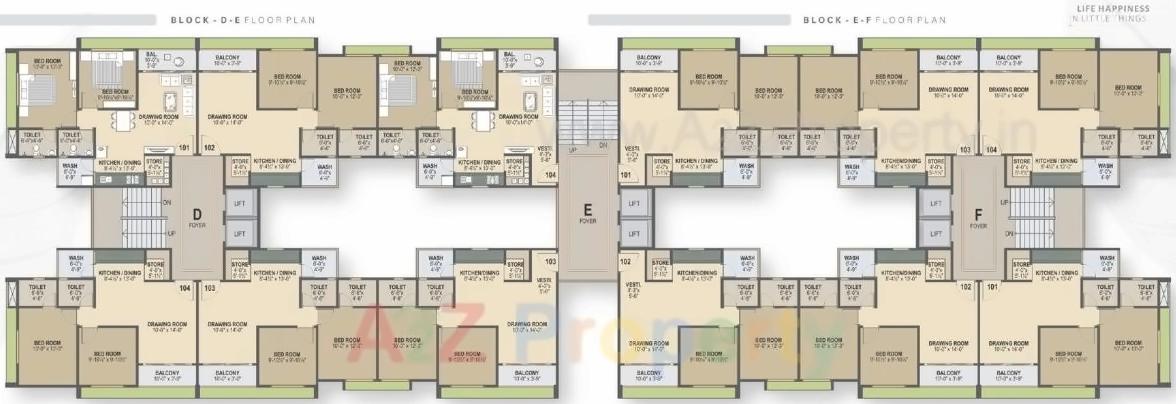 Layout of real estate project Vinayak located at Borisana, Gandhinagar, Gujarat
