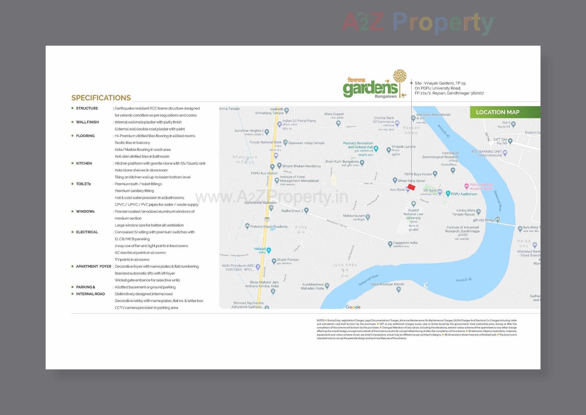  of real estate project Vinayak Gardens located at Gandhinagar, Gandhinagar, Gujarat