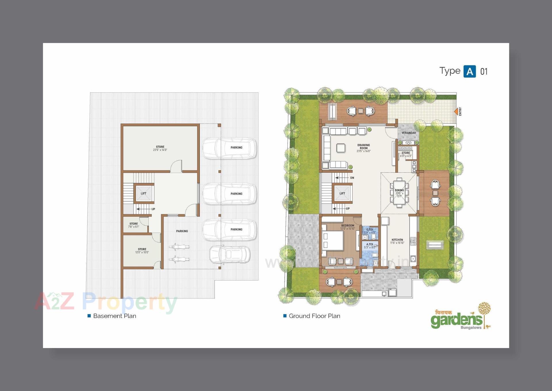 Layout of real estate project Vinayak Gardens located at Gandhinagar, Gandhinagar, Gujarat