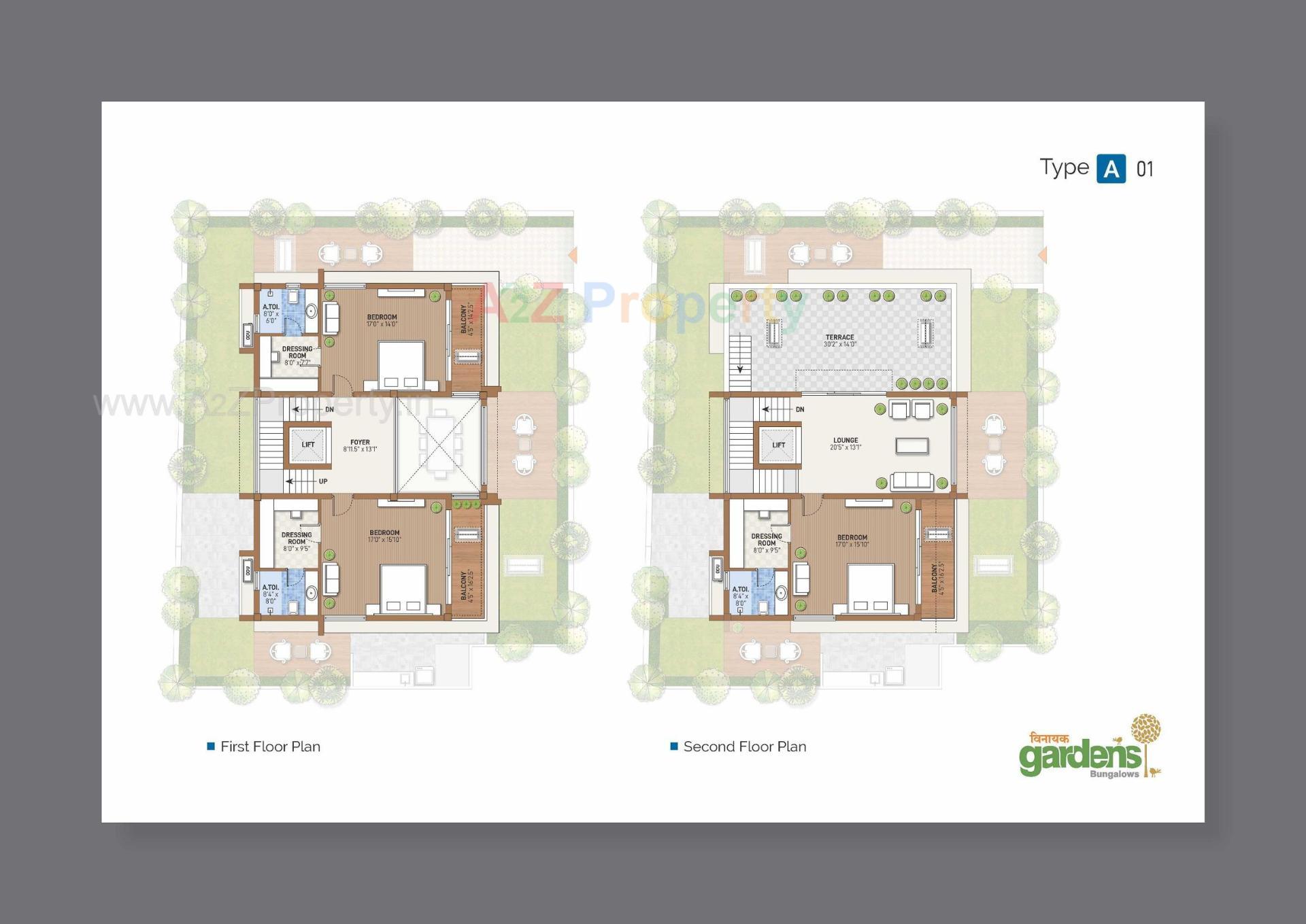Layout of real estate project Vinayak Gardens located at Gandhinagar, Gandhinagar, Gujarat