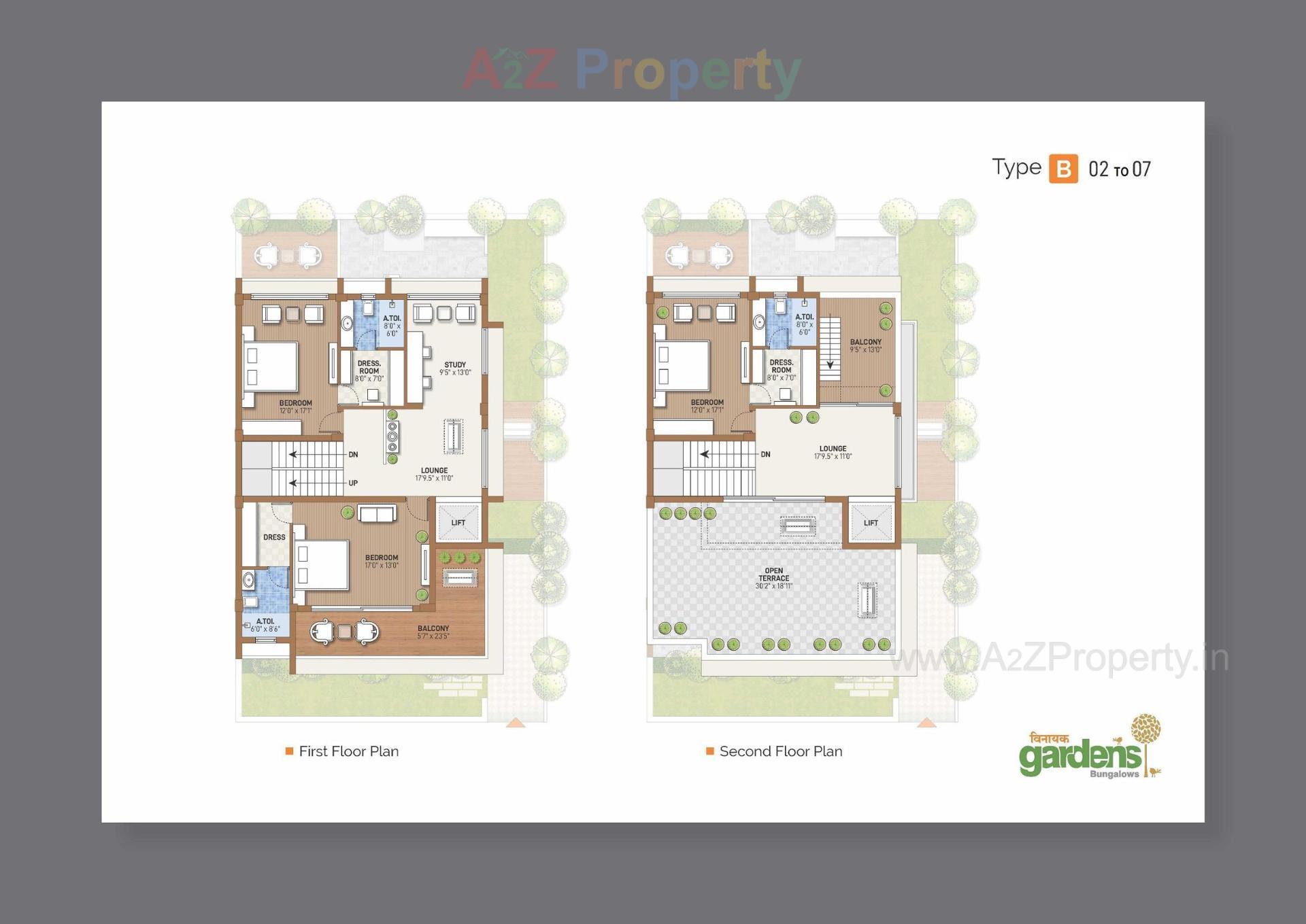 Layout of real estate project Vinayak Gardens located at Gandhinagar, Gandhinagar, Gujarat