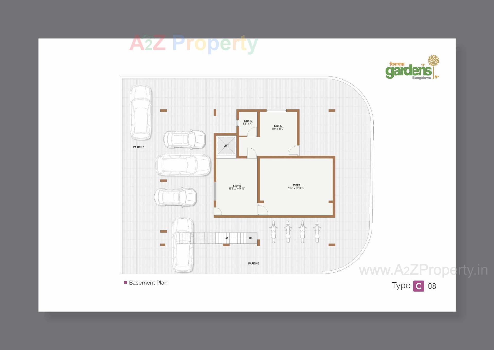 Layout of real estate project Vinayak Gardens located at Gandhinagar, Gandhinagar, Gujarat