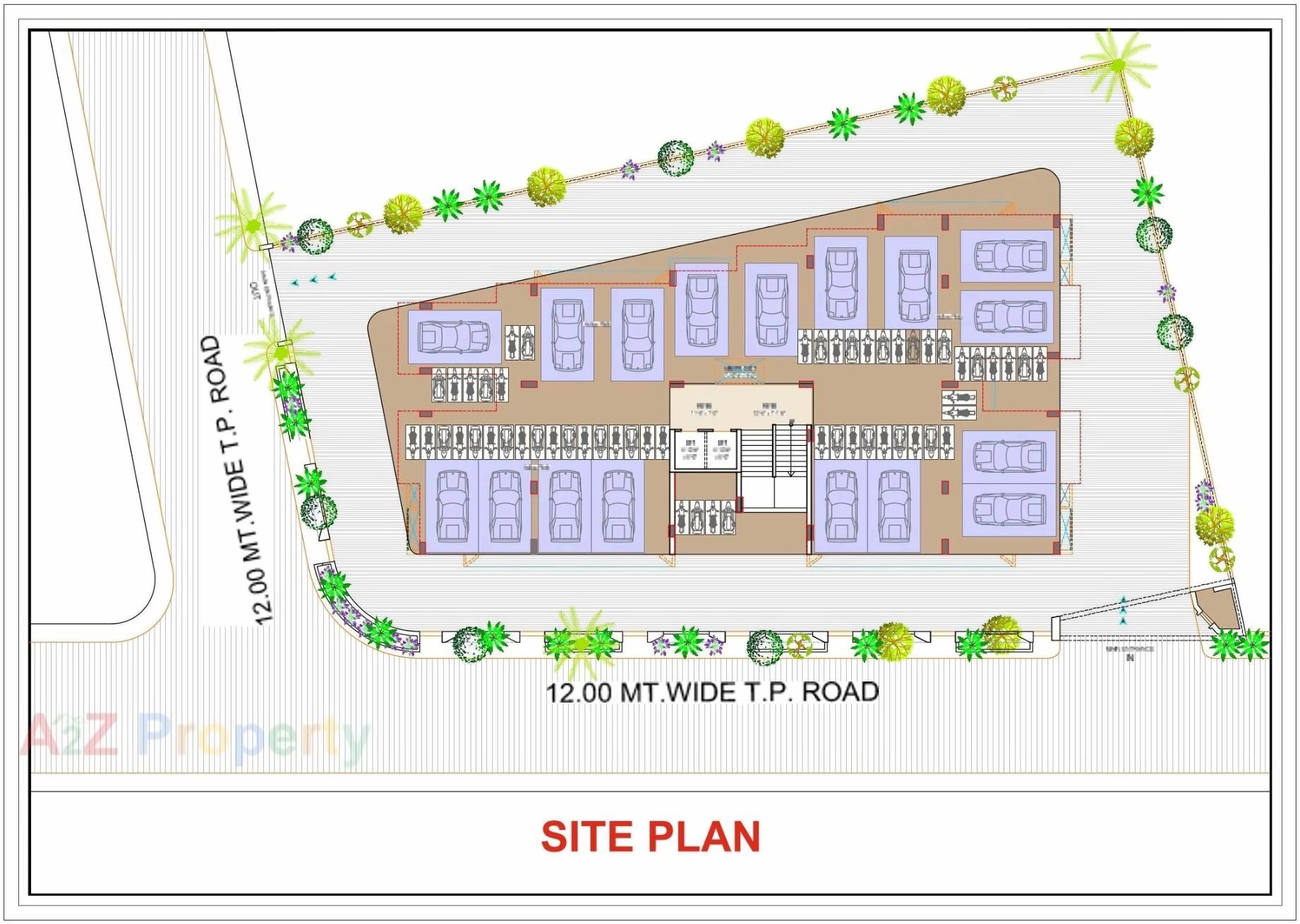 Layout of real estate project Vinayak Heights located at Saij, Gandhinagar, Gujarat