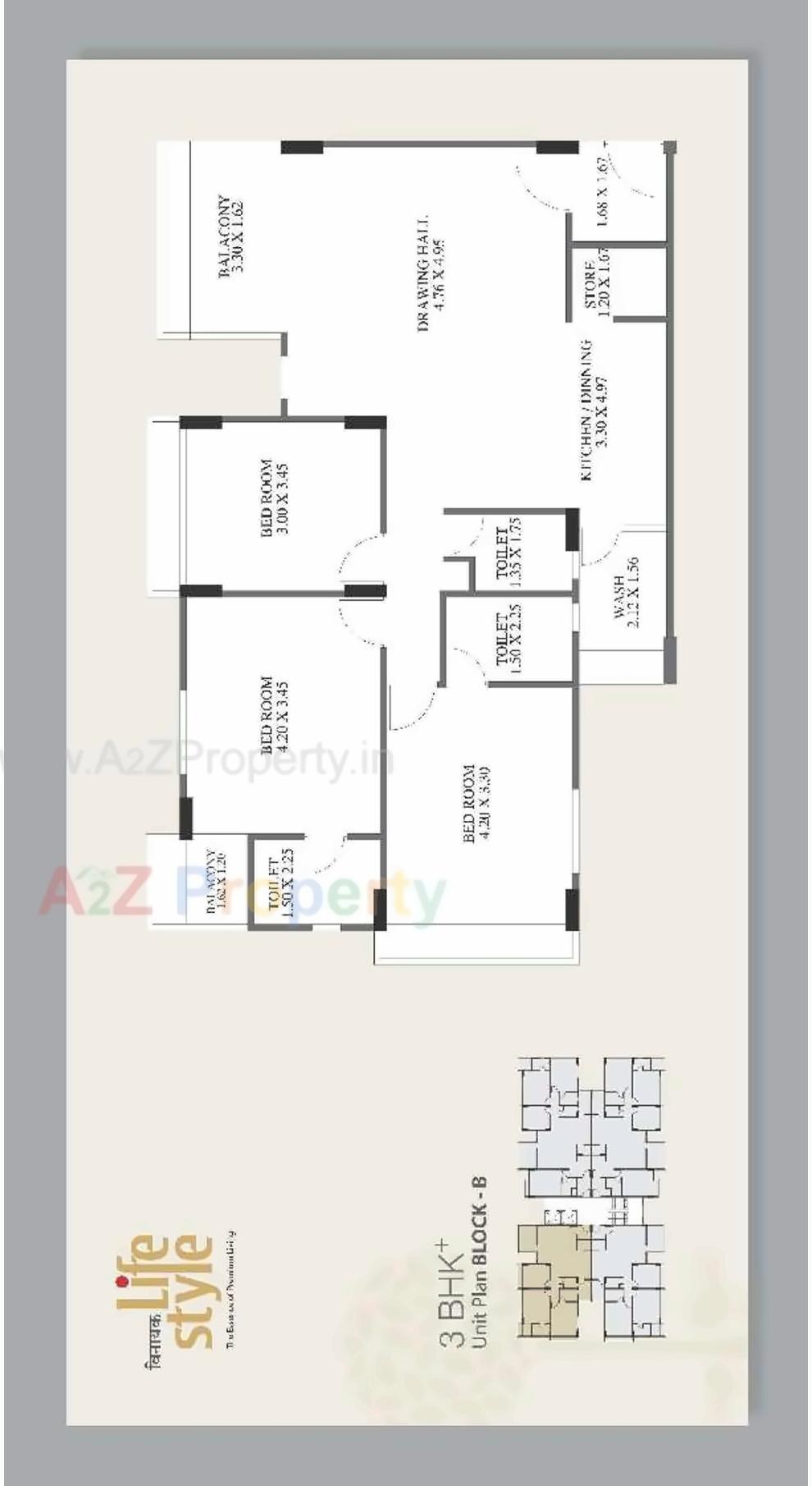 Layout of real estate project Vinayak Lifestyle located at Raisan, Gandhinagar, Gujarat