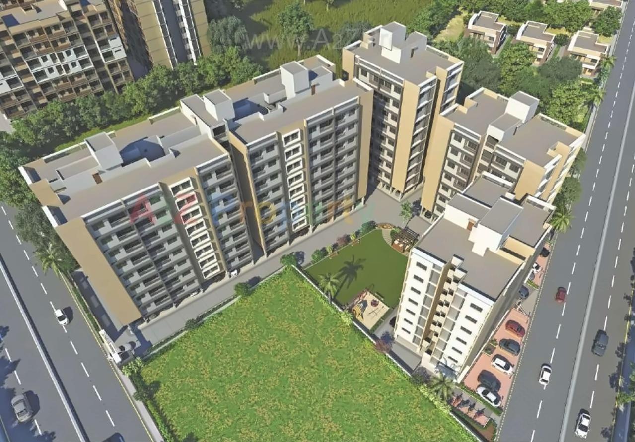 3D Elevation of real estate project Vinayak Residency located at Saij, Gandhinagar, Gujarat