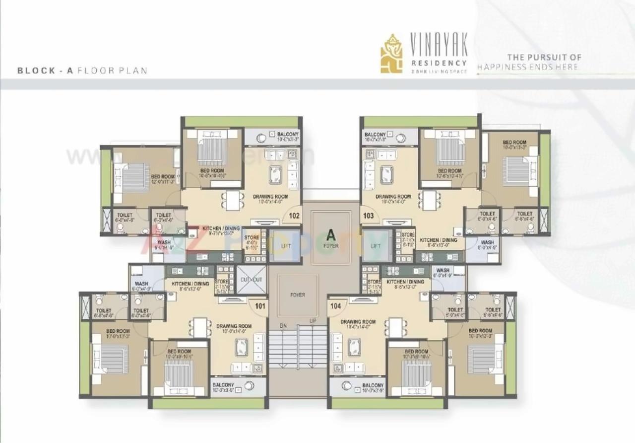 Layout of real estate project Vinayak Residency located at Saij, Gandhinagar, Gujarat