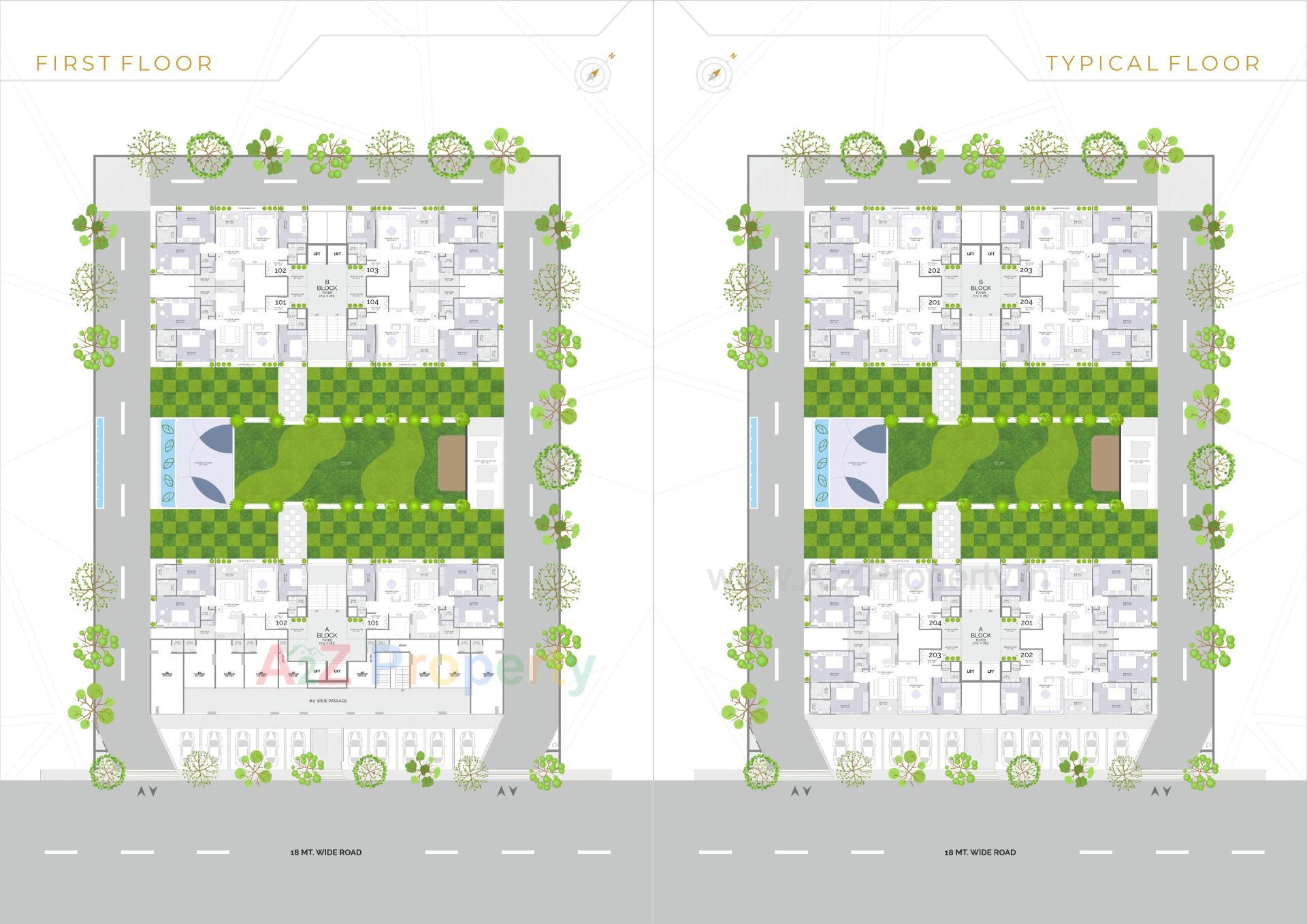 Layout of real estate project Vinayak Sapphire located at Sargasan, Gandhinagar, Gujarat
