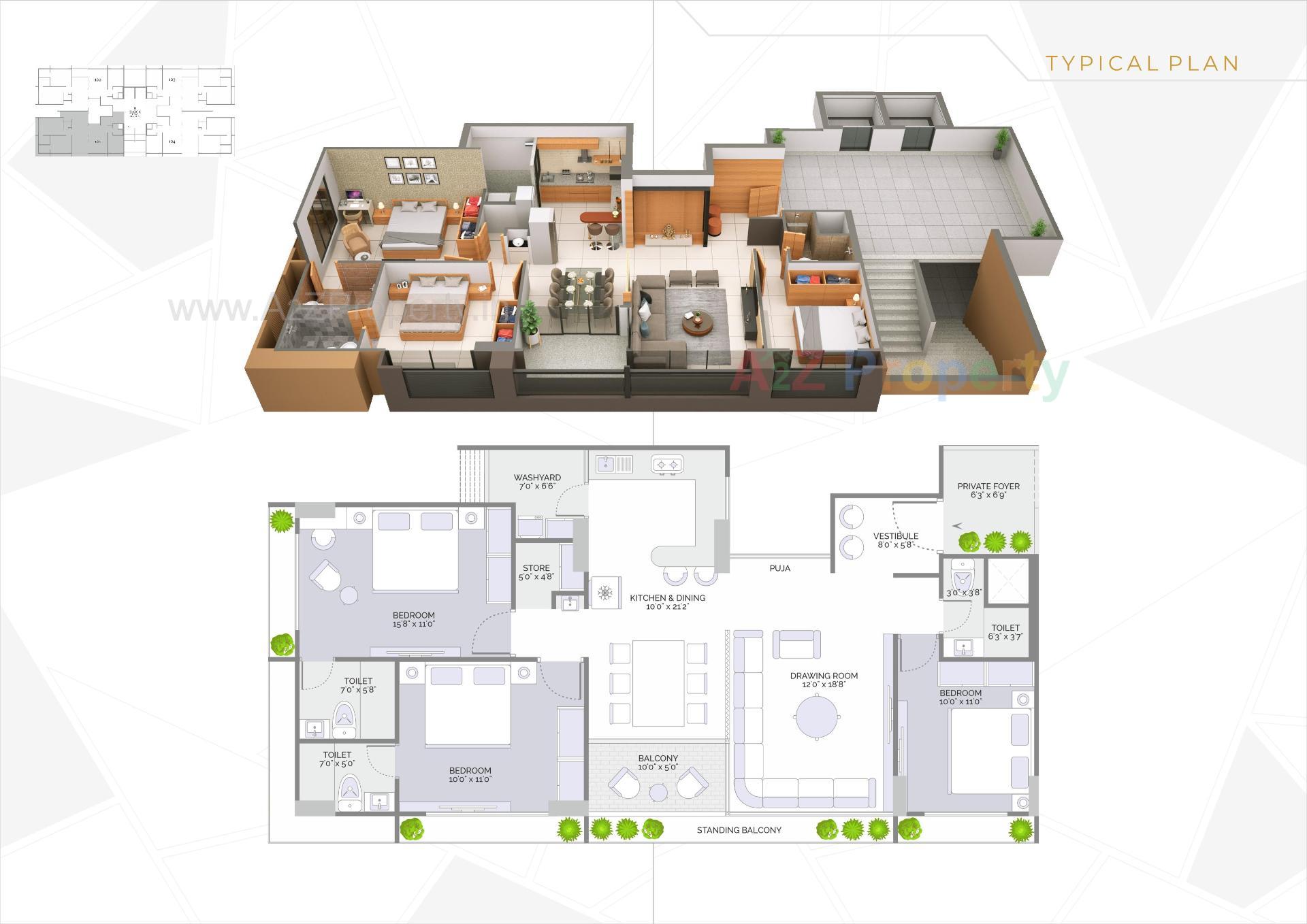Layout of real estate project Vinayak Sapphire located at Sargasan, Gandhinagar, Gujarat