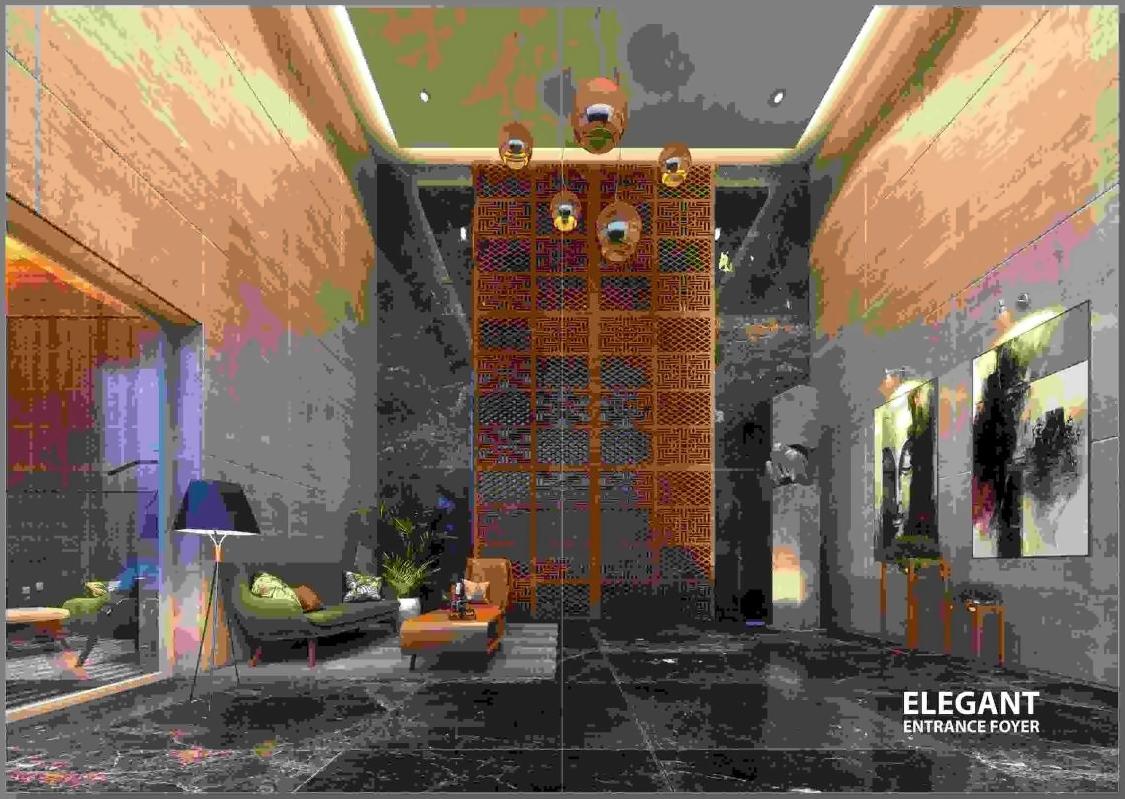 3D Elevation of real estate project Vinayak Skydeck located at Raisan, Gandhinagar, Gujarat