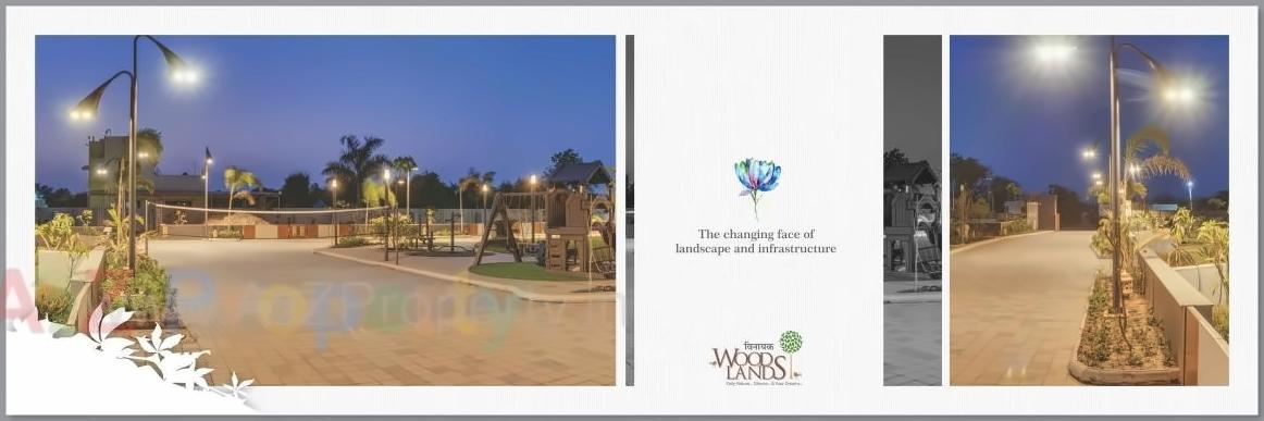 3D Elevation of real estate project Vinayak Woodlands located at Raisan, Gandhinagar, Gujarat