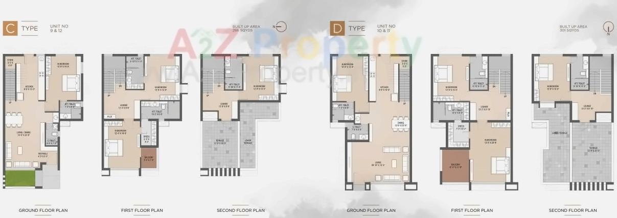 Layout of real estate project Vinte Villas located at Raysan, Gandhinagar, Gujarat