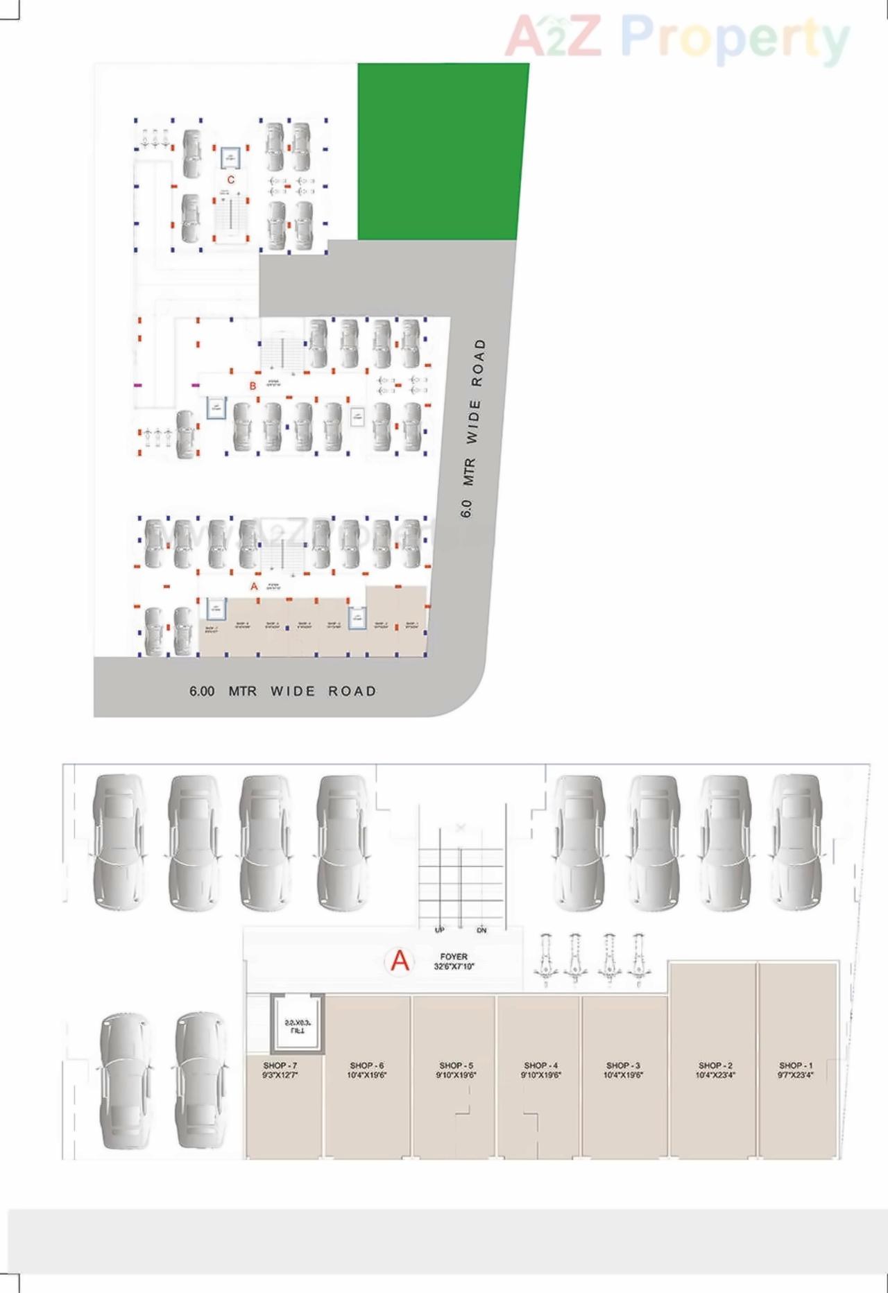 Layout of real estate project Visat Royal located at Pethapur, Gandhinagar, Gujarat