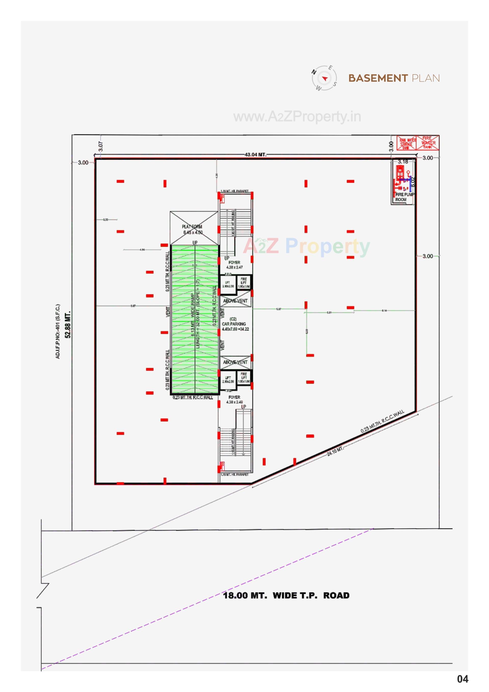 Layout of real estate project Vishakha Exotica located at Randheja, Gandhinagar, Gujarat