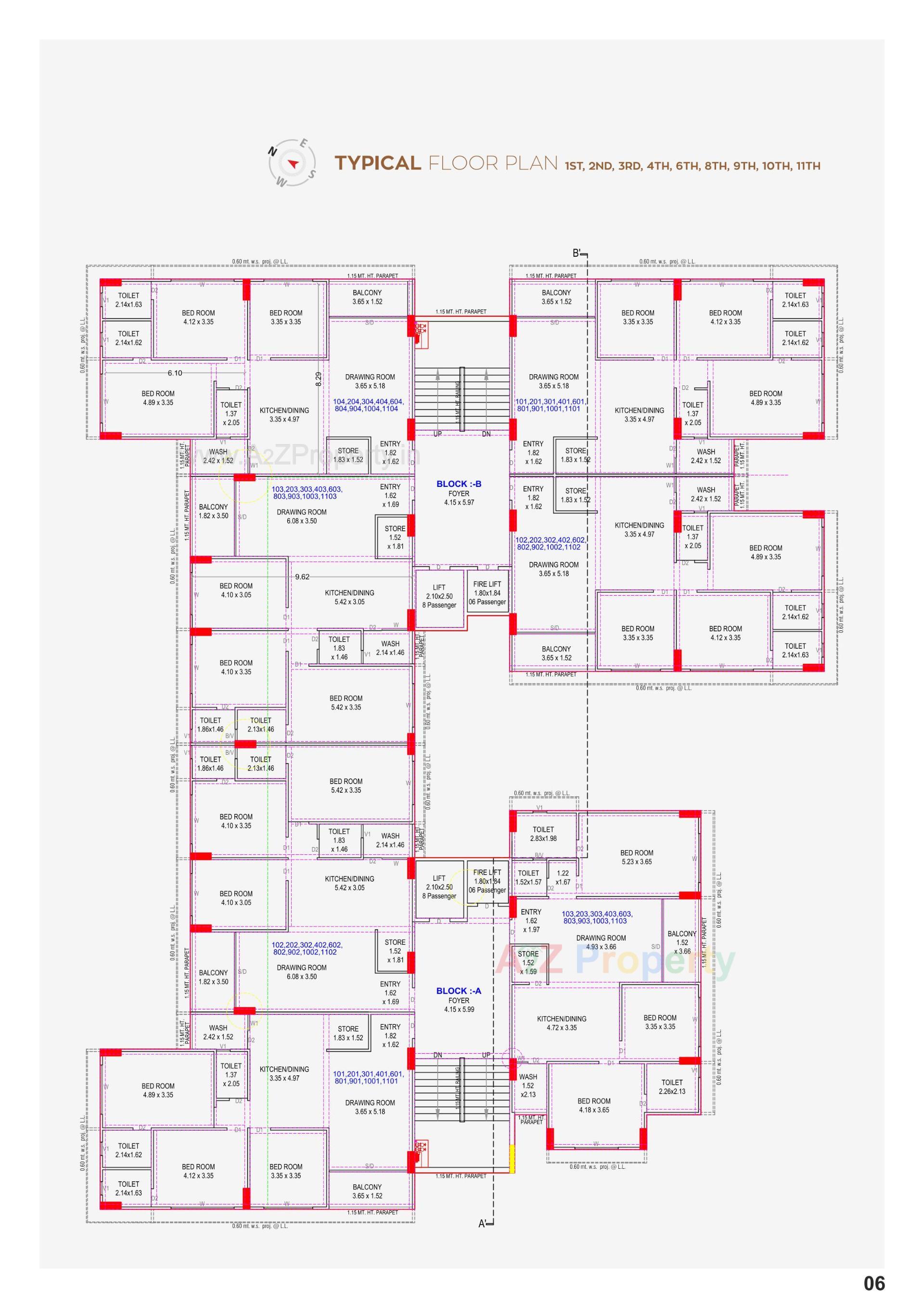 Layout of real estate project Vishakha Exotica located at Randheja, Gandhinagar, Gujarat