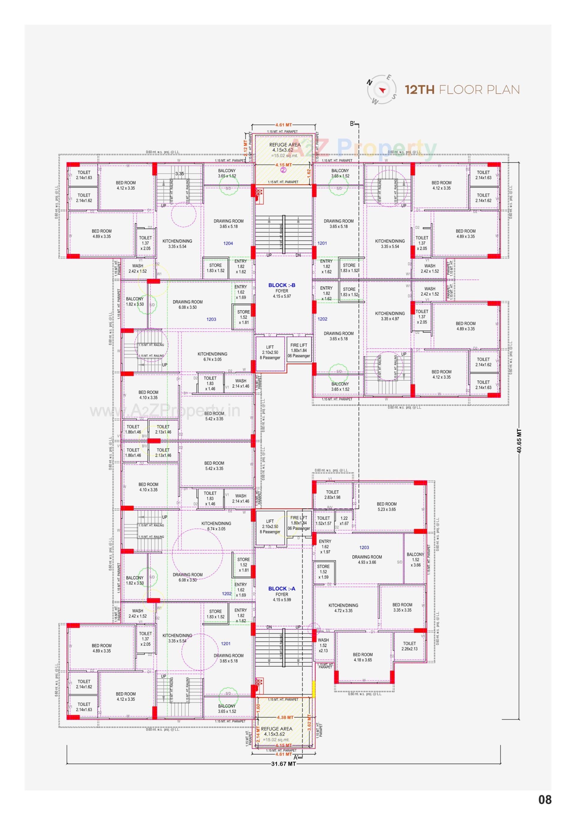 Layout of real estate project Vishakha Exotica located at Randheja, Gandhinagar, Gujarat