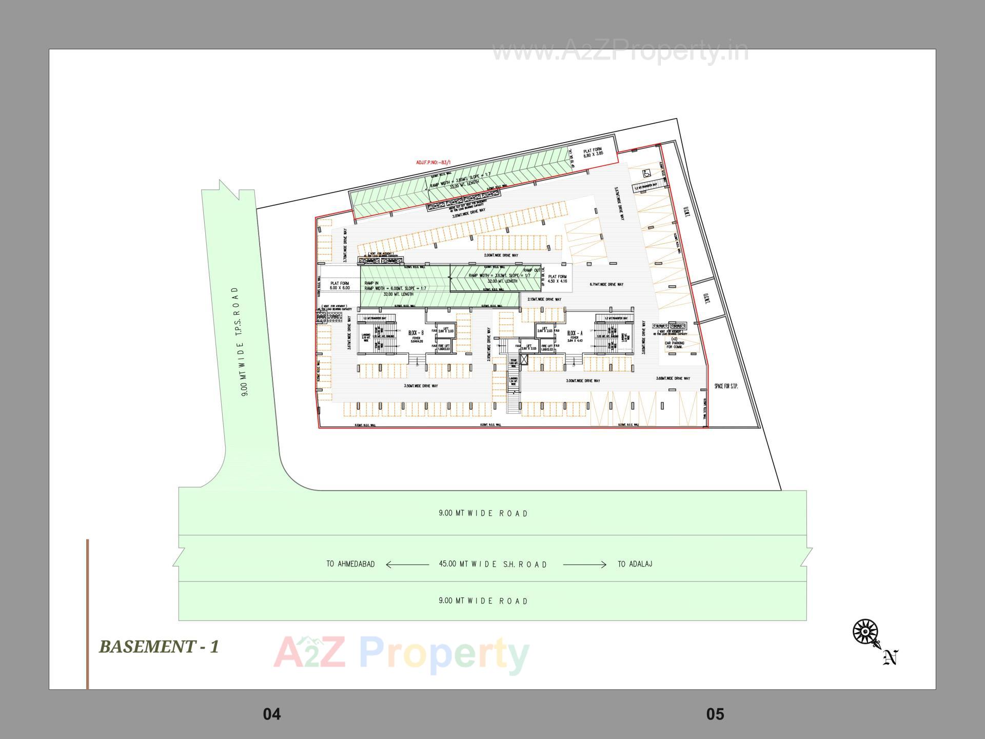 Layout of real estate project Vishwam located at Adalaj, Gandhinagar, Gujarat