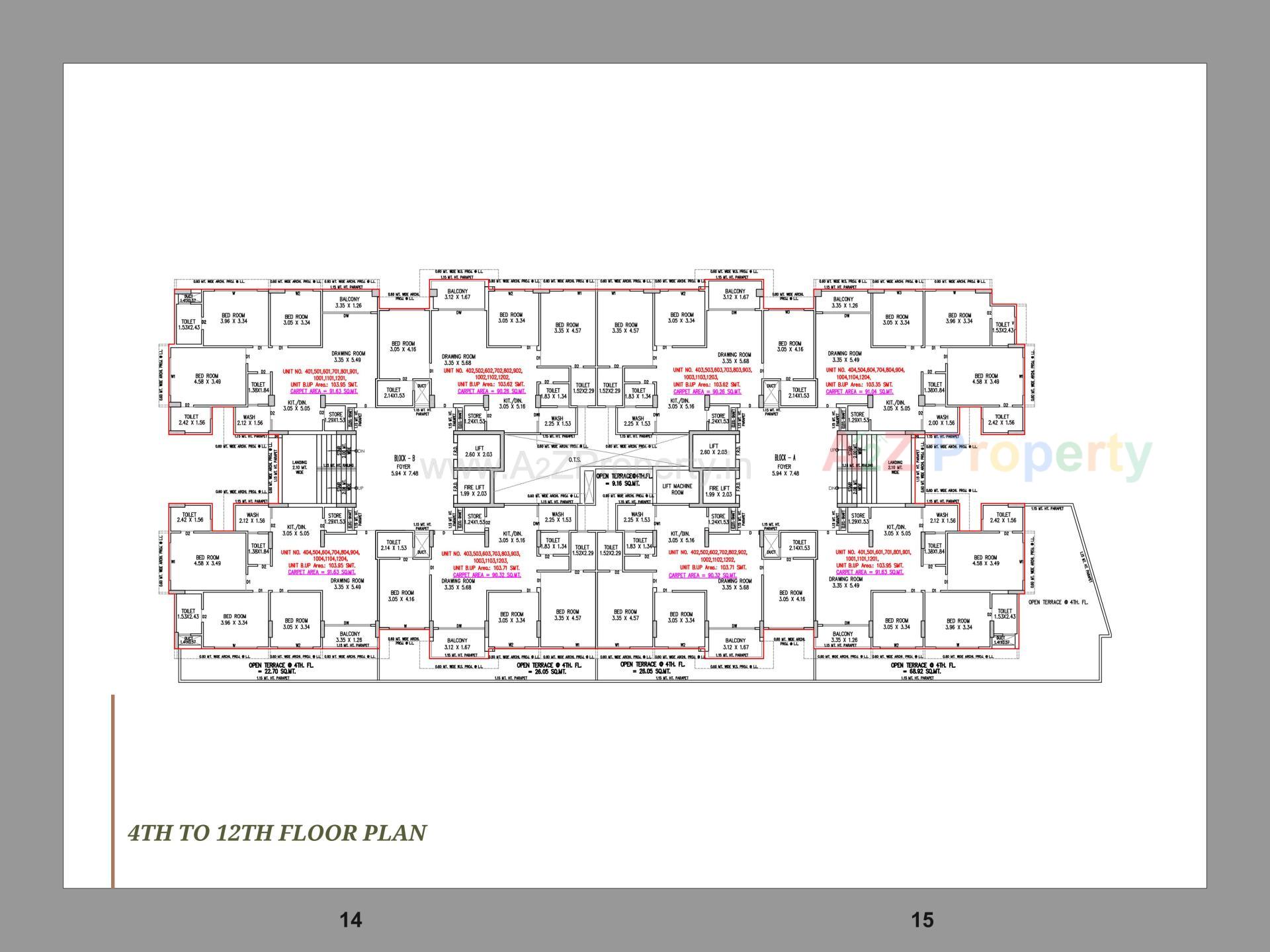 Layout of real estate project Vishwam located at Adalaj, Gandhinagar, Gujarat