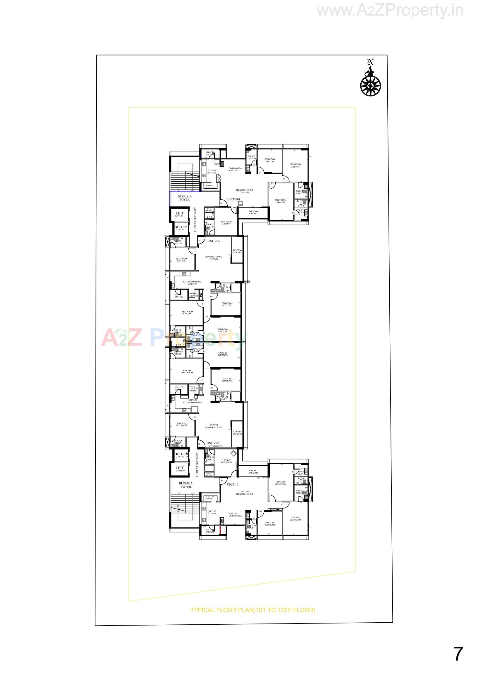 Layout of real estate project Vision Ventus located at Randesan, Gandhinagar, Gujarat