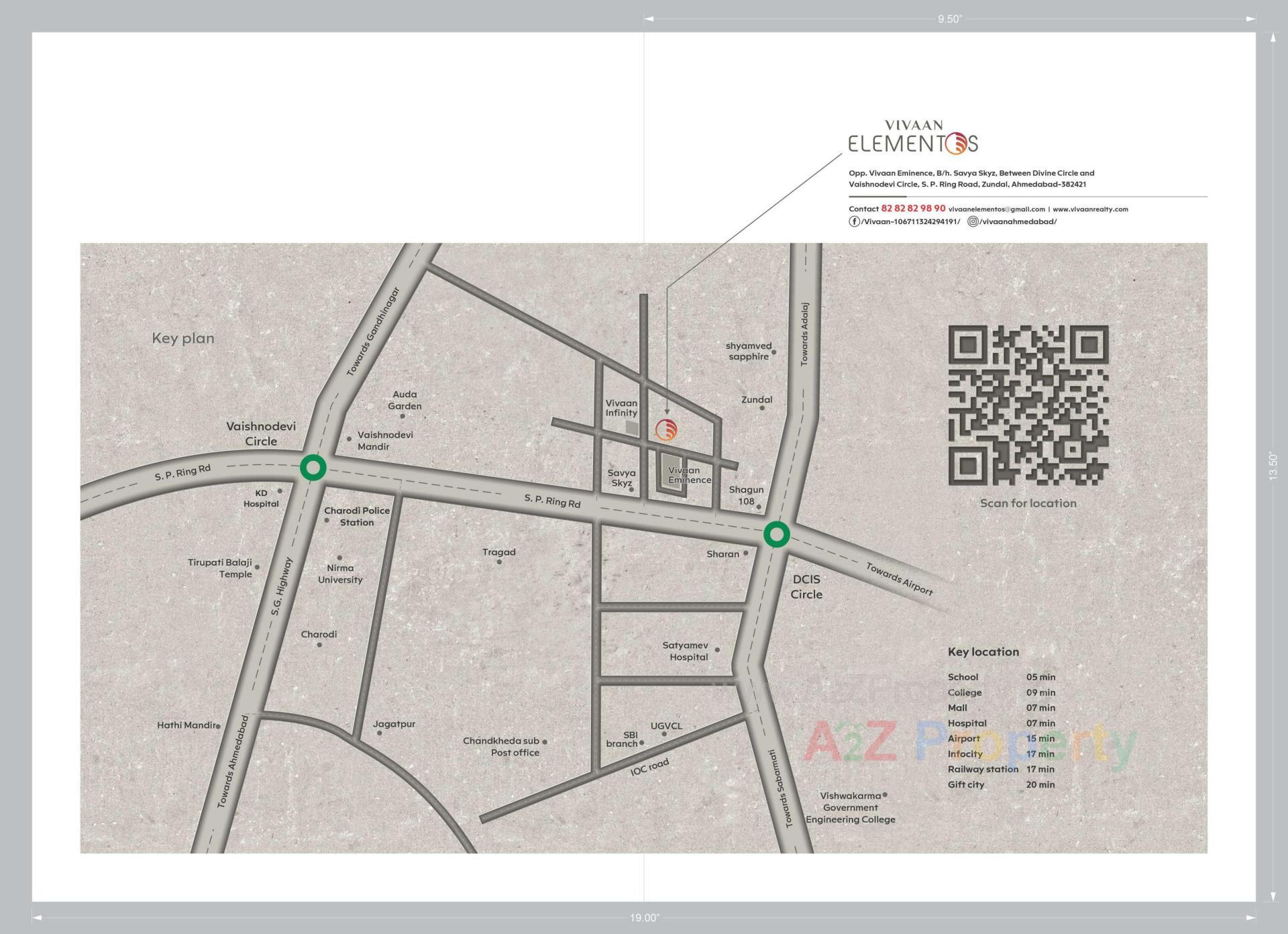  of real estate project Vivaan Elementos located at Zundal, Gandhinagar, Gujarat