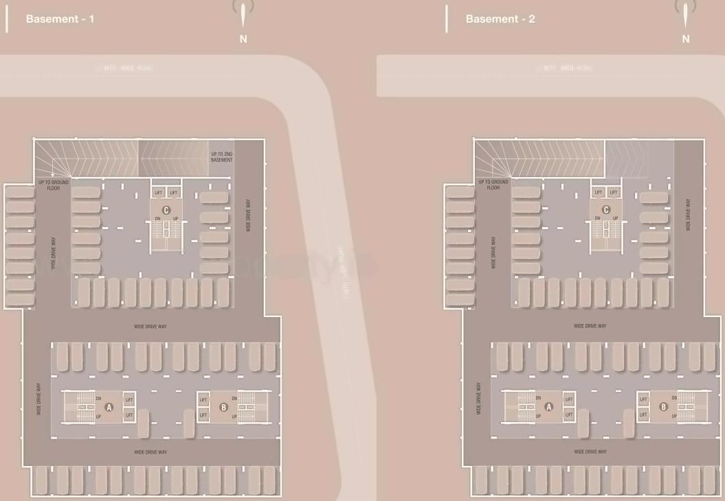 Layout of real estate project Vivaan Eminence located at Zundal, Gandhinagar, Gujarat