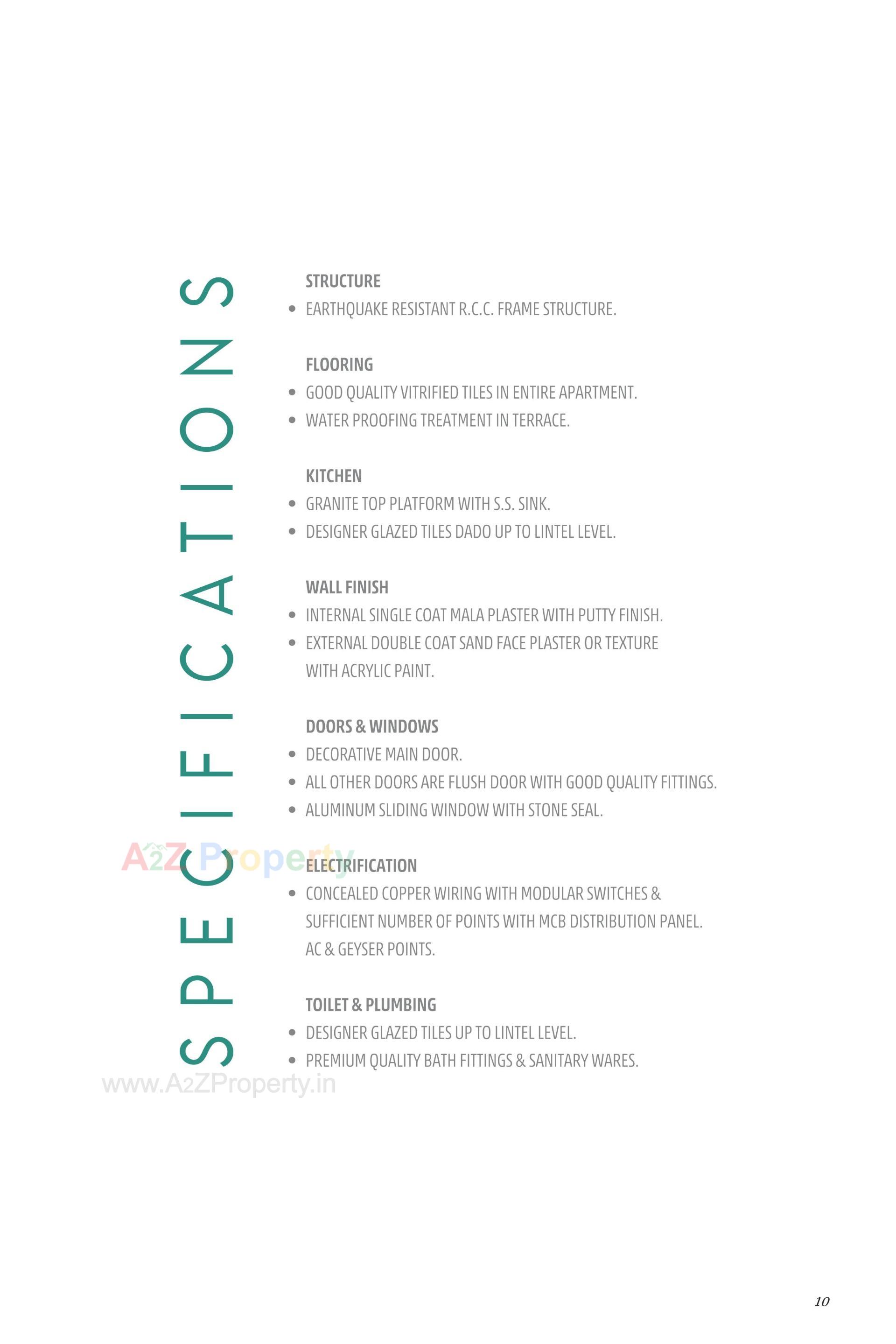  of real estate project Vivaan Essence located at Zundal, Gandhinagar, Gujarat