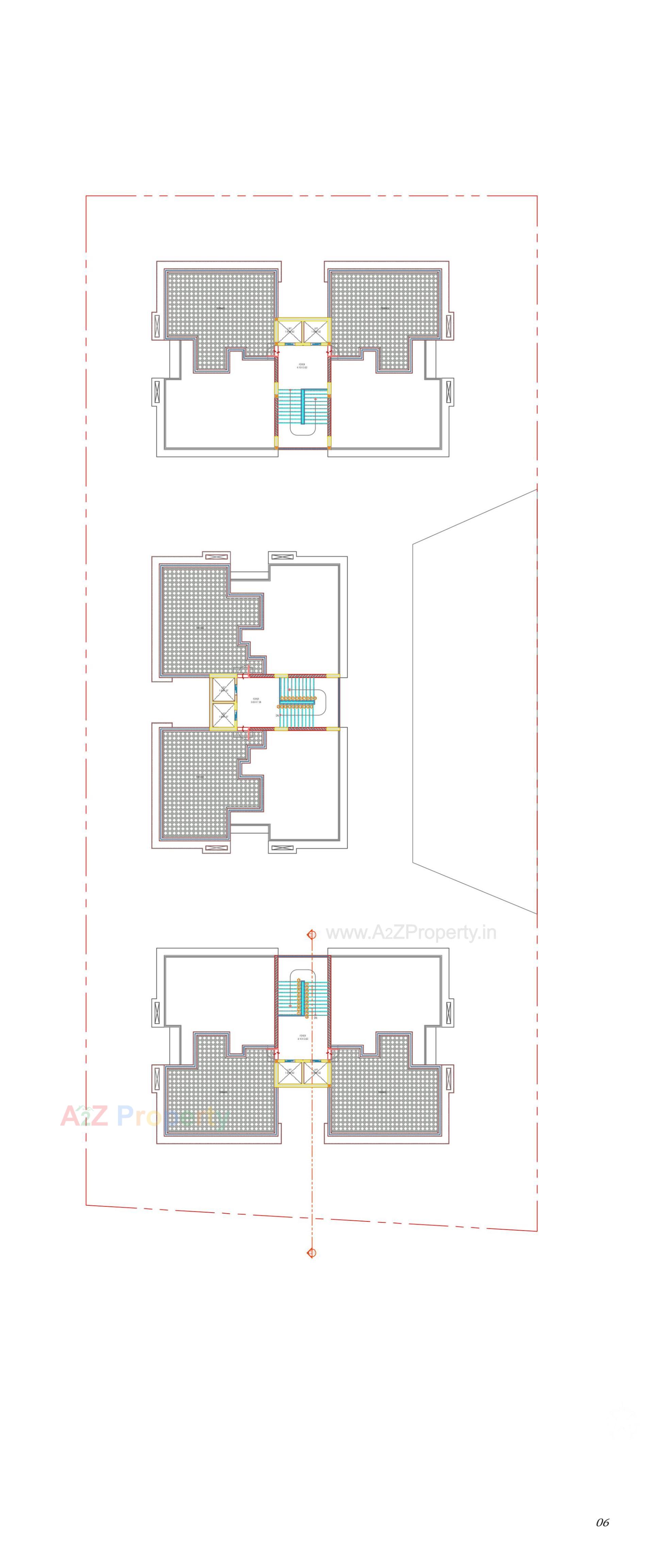 Layout of real estate project Vivaan Essence located at Zundal, Gandhinagar, Gujarat