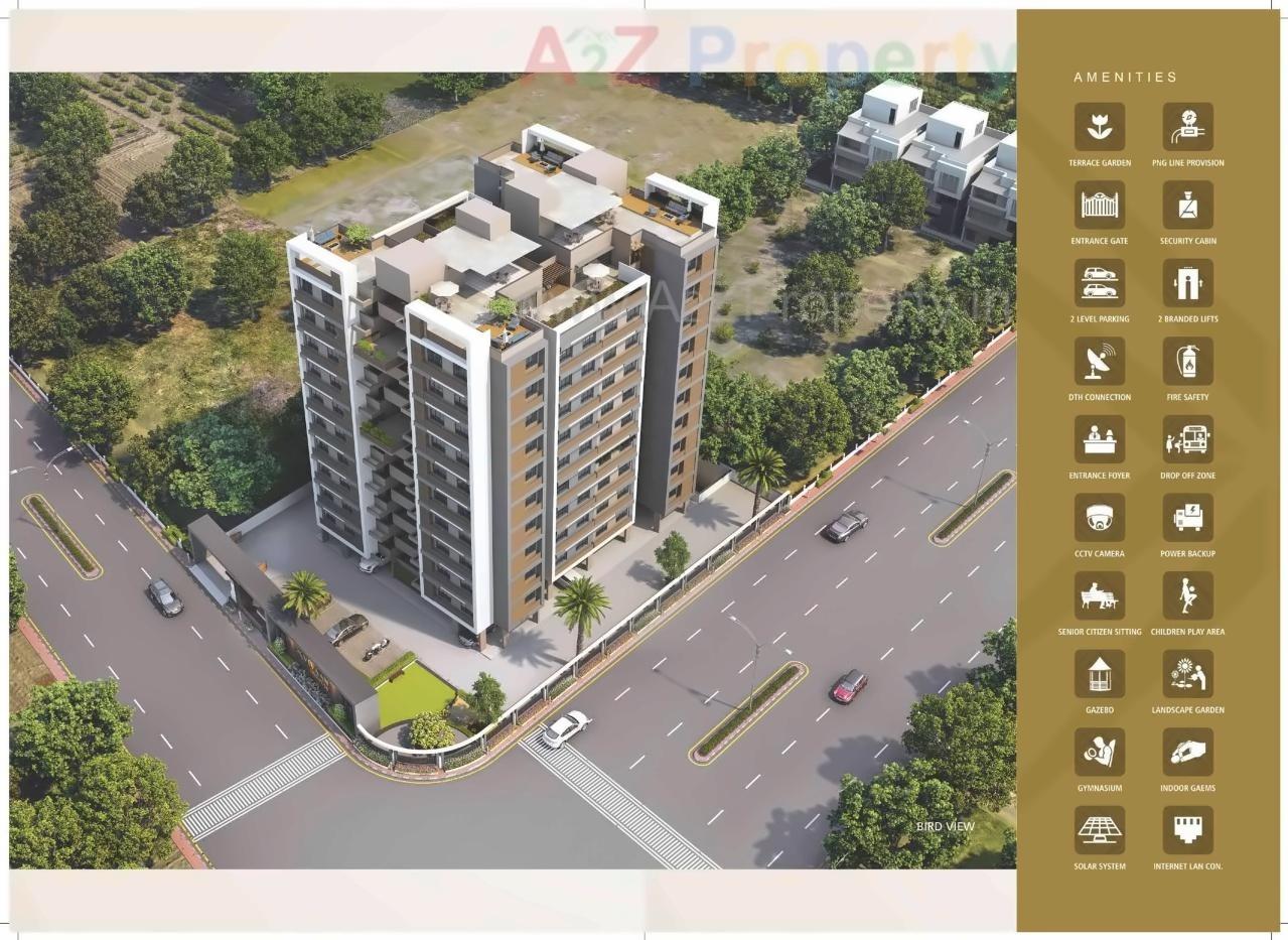 3D Elevation of real estate project Vivaan Infinity located at Ahmedabad, Gandhinagar, Gujarat
