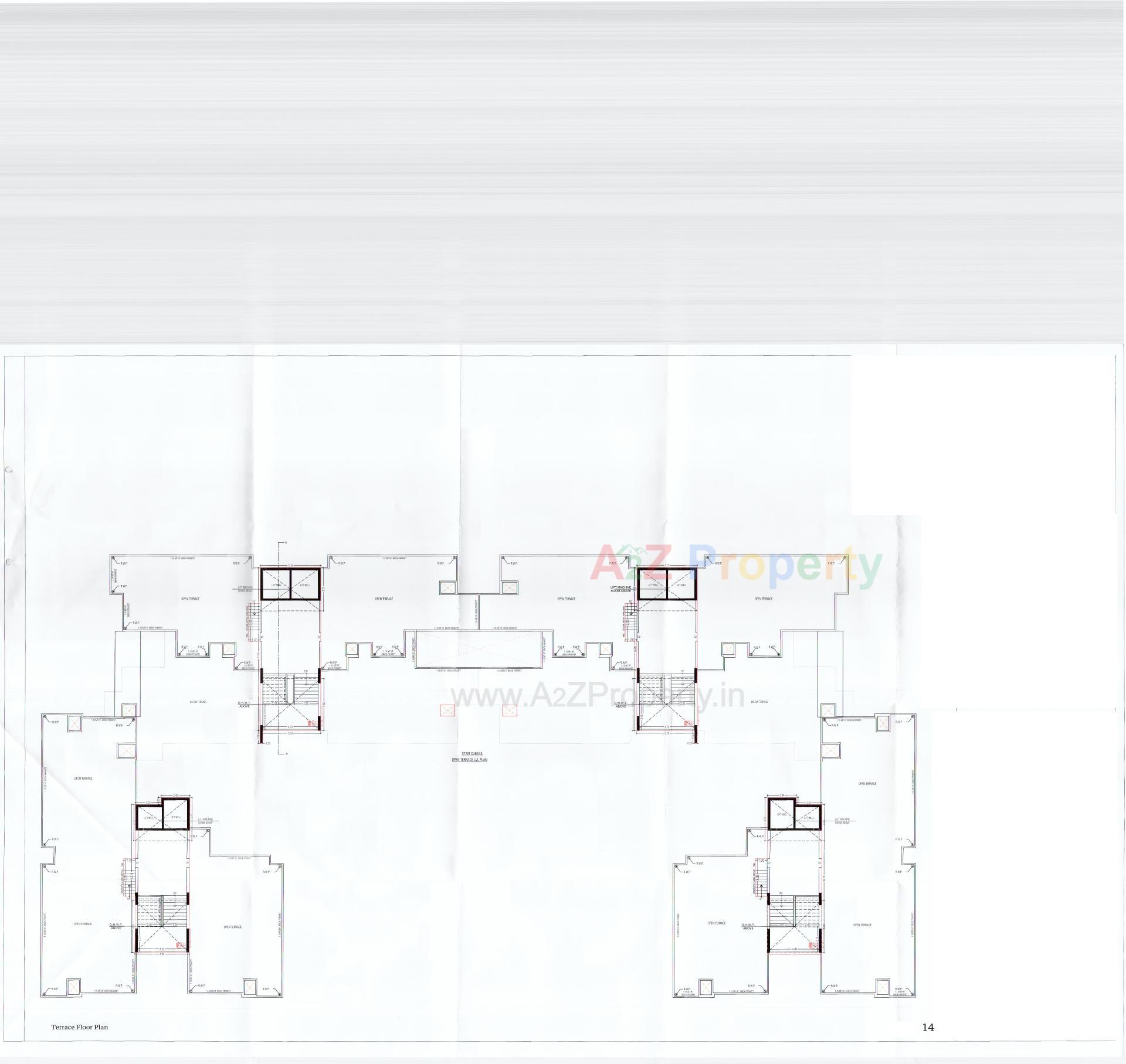 Layout of real estate project Vivaan Oliver located at Zundal, Gandhinagar, Gujarat
