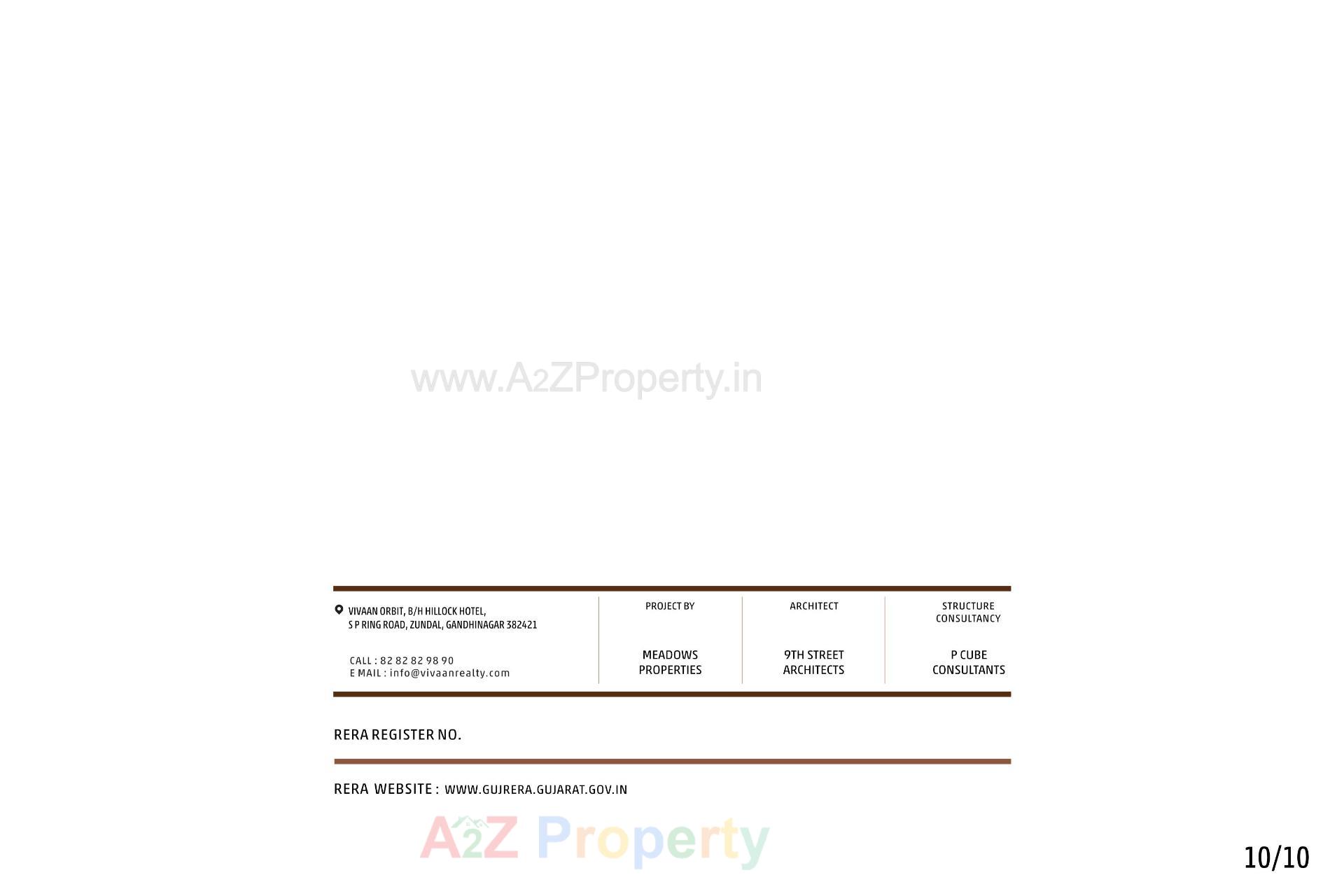  of real estate project Vivaan Orbit located at Zundal, Gandhinagar, Gujarat