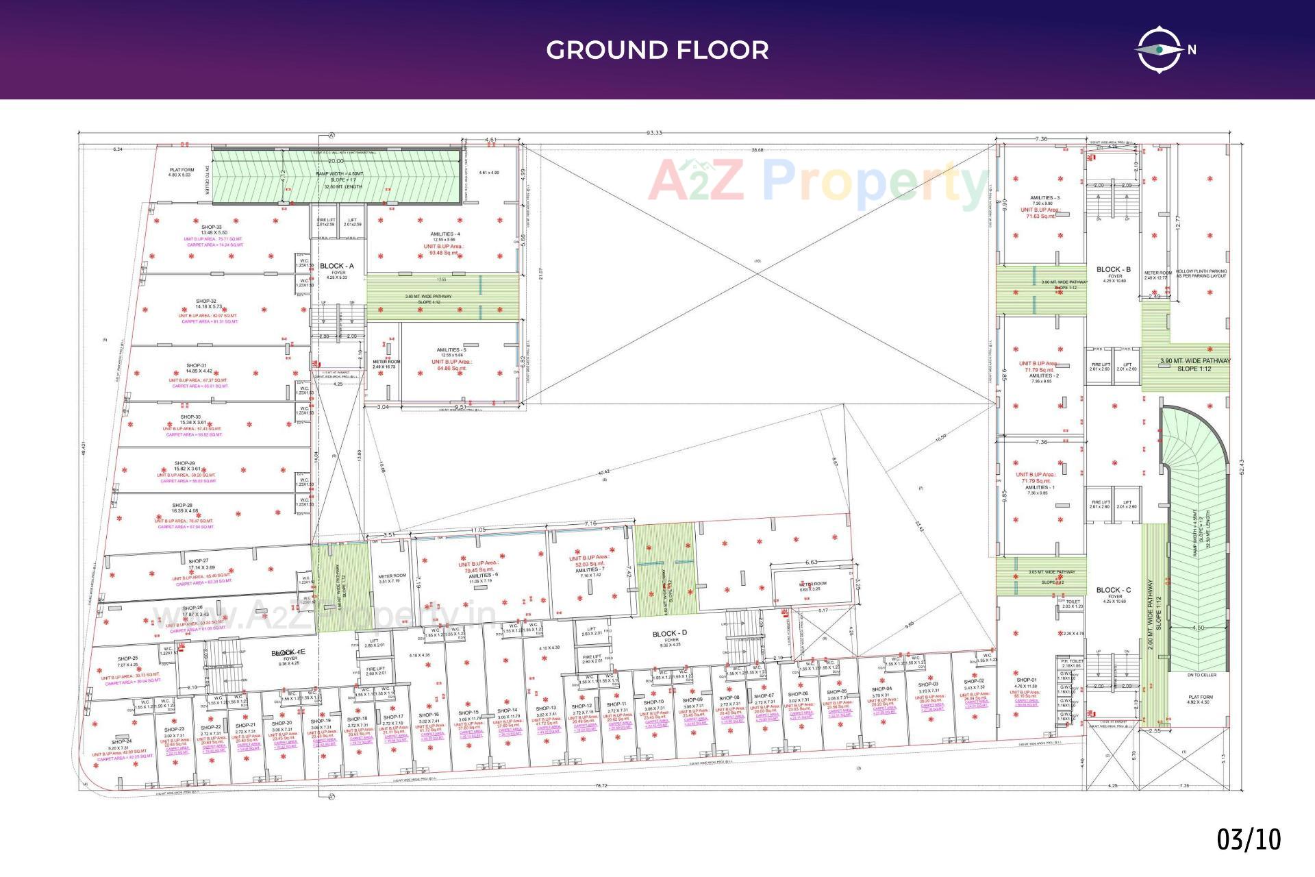 Layout of real estate project Vivaan Orbit located at Zundal, Gandhinagar, Gujarat