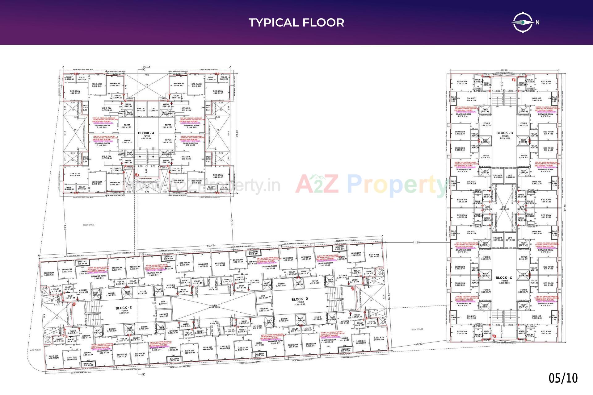 Layout of real estate project Vivaan Orbit located at Zundal, Gandhinagar, Gujarat