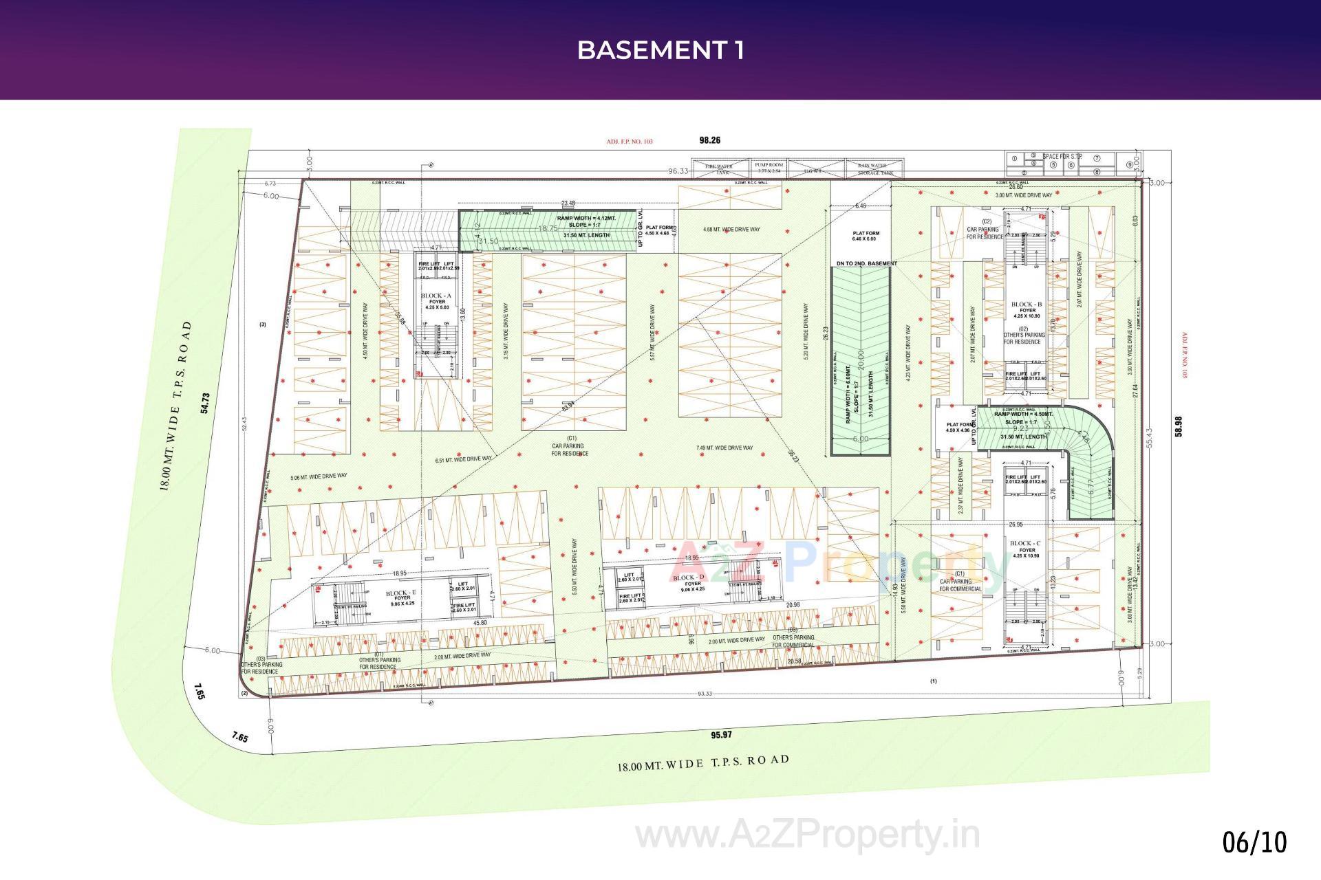 Layout of real estate project Vivaan Orbit located at Zundal, Gandhinagar, Gujarat
