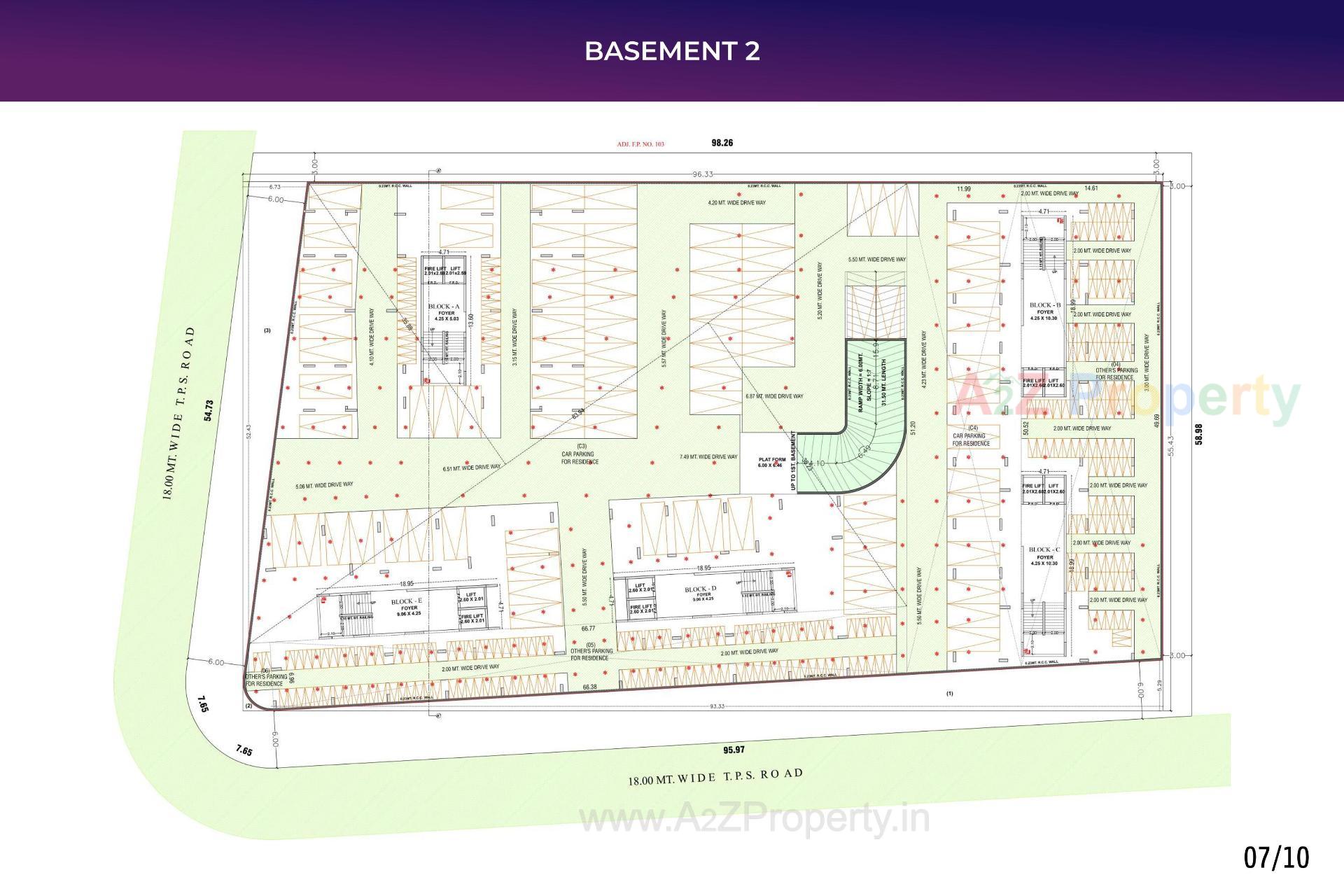 Layout of real estate project Vivaan Orbit located at Zundal, Gandhinagar, Gujarat