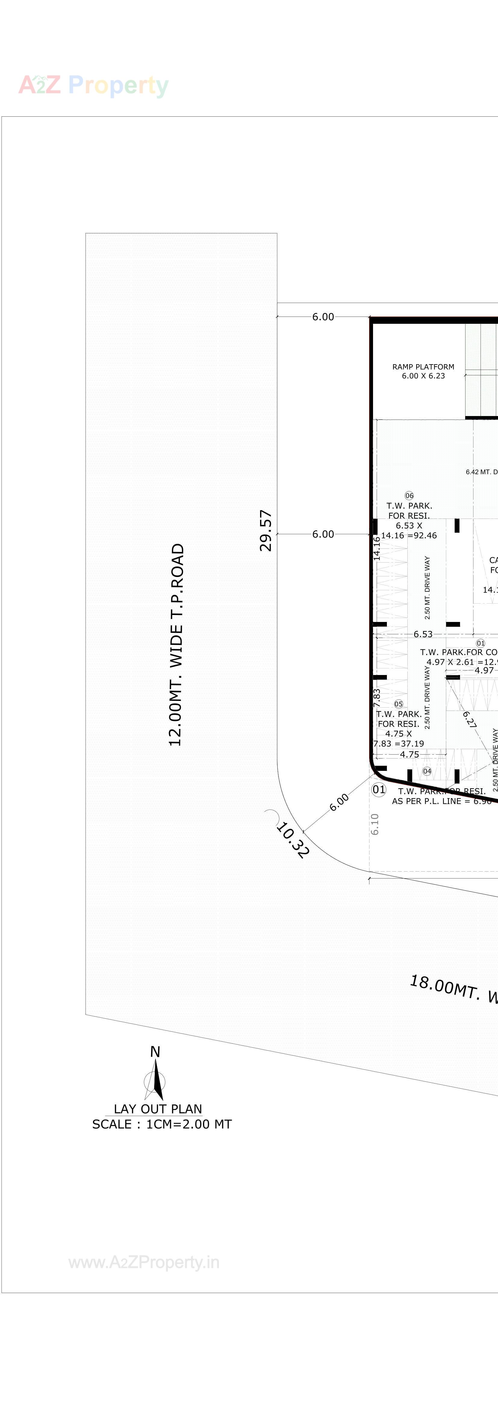 Layout of real estate project Vivaan Solitaire located at Zundal, Gandhinagar, Gujarat