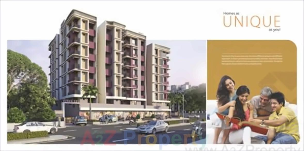 3D Elevation of real estate project Vivan 10 located at Zundal, Gandhinagar, Gujarat
