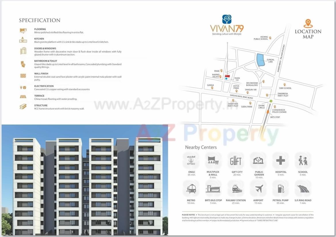  of real estate project Vivan located at Zundal, Gandhinagar, Gujarat