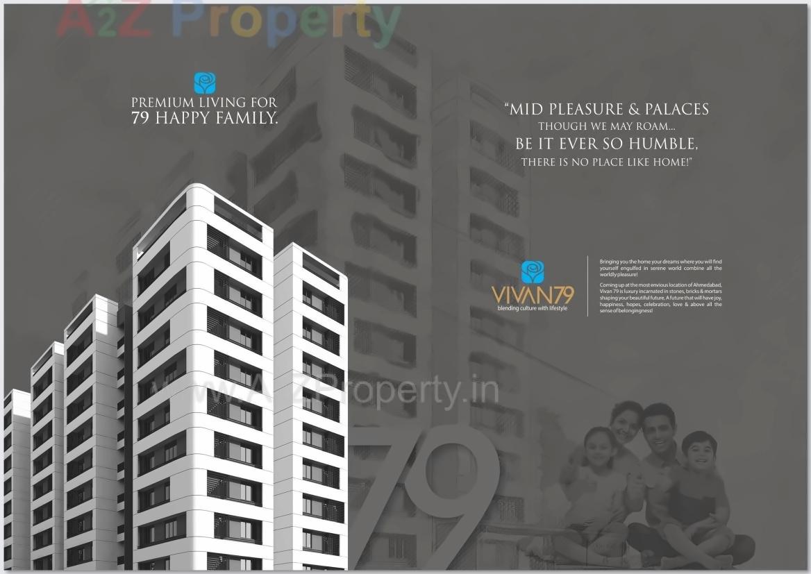3D Elevation of real estate project Vivan located at Zundal, Gandhinagar, Gujarat
