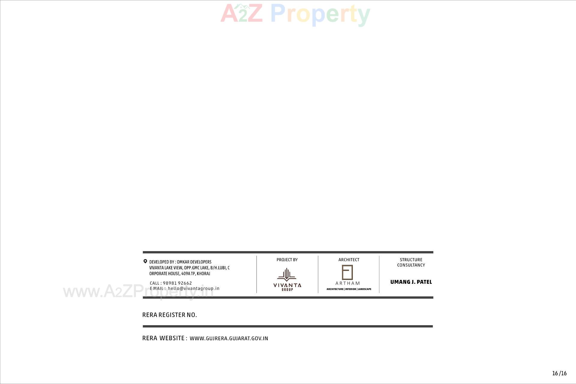  of real estate project Vivanta  Lake  View located at Khoraj , Gandhinagar, Gujarat