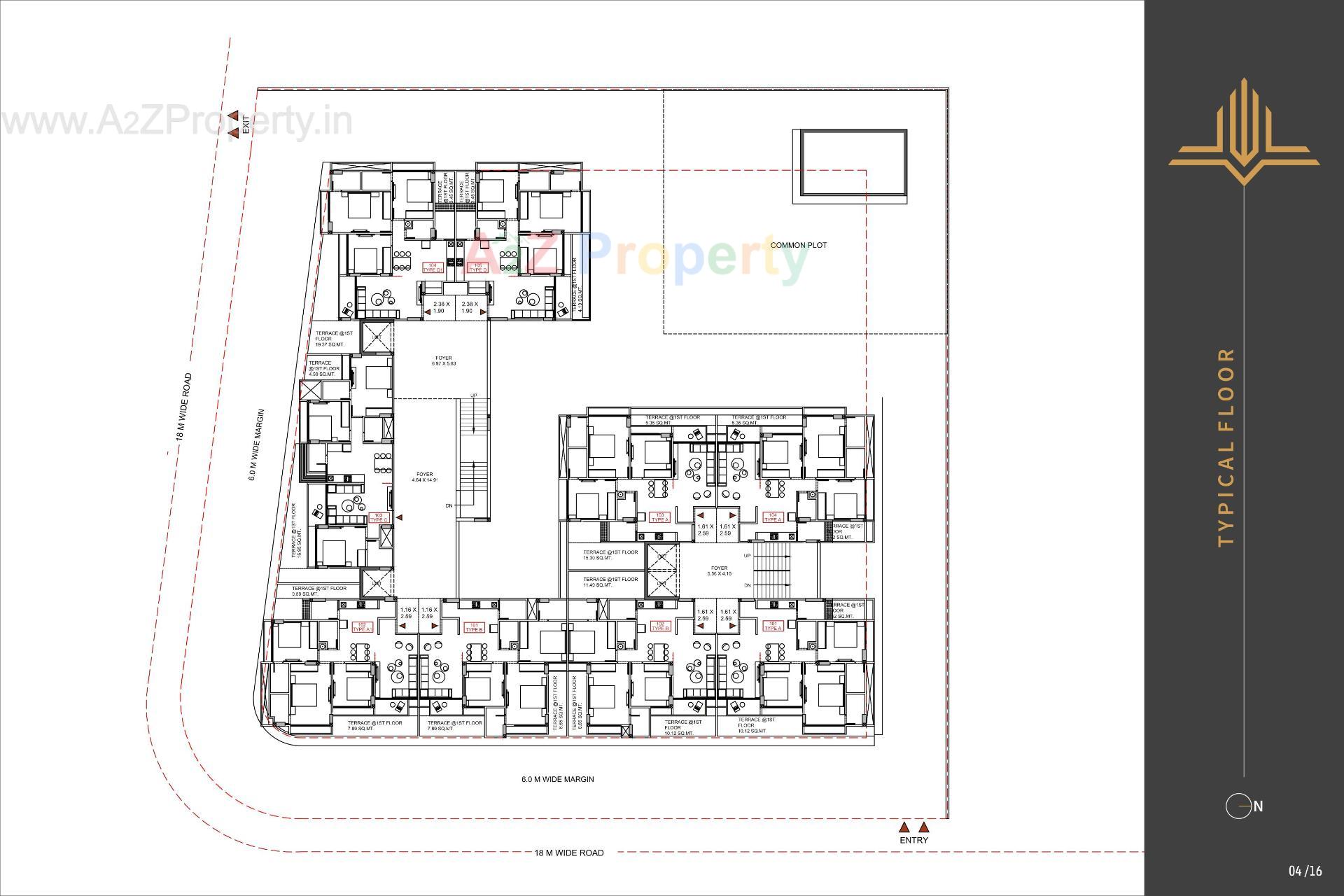 Layout of real estate project Vivanta  Lake  View located at Khoraj , Gandhinagar, Gujarat