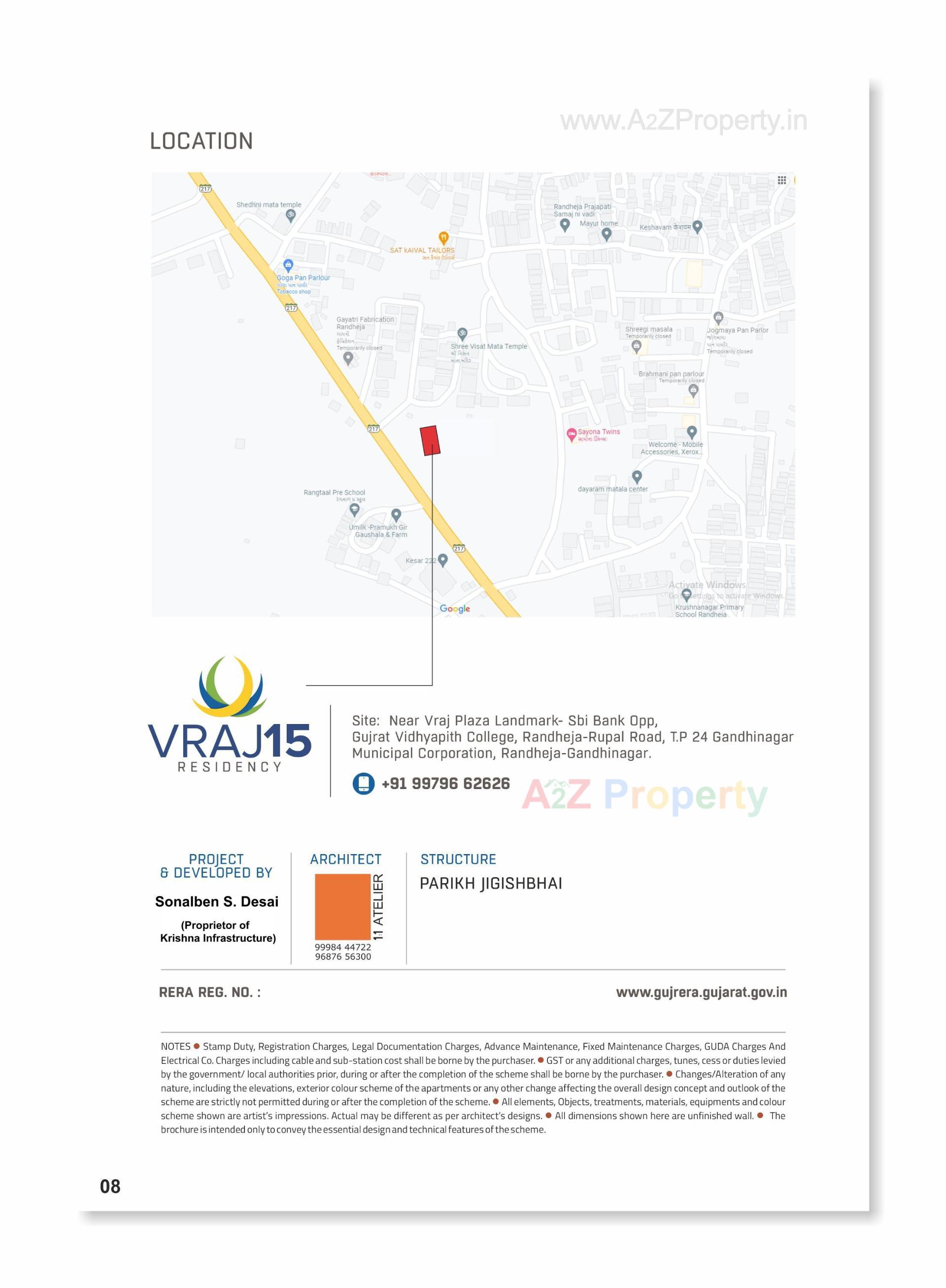  of real estate project Vraj located at Randheja, Gandhinagar, Gujarat