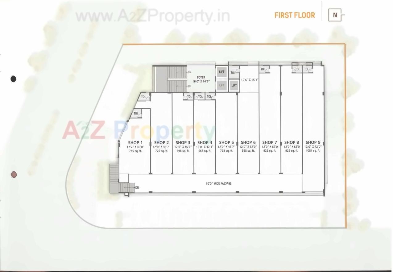 Layout of real estate project Vraj Icon located at Kalol, Gandhinagar, Gujarat