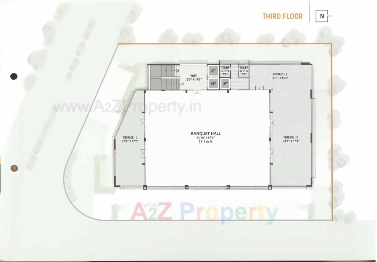 Layout of real estate project Vraj Icon located at Kalol, Gandhinagar, Gujarat