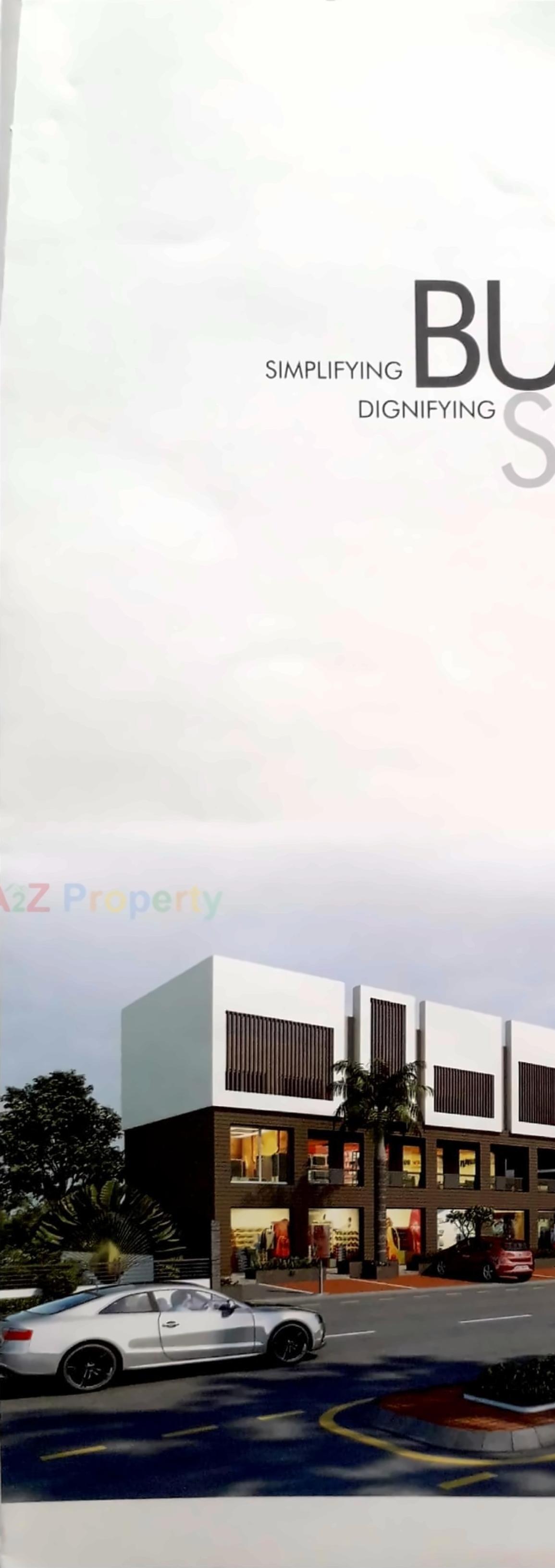 3D Elevation of real estate project Vraj Plaza located at Randheja, Gandhinagar, Gujarat