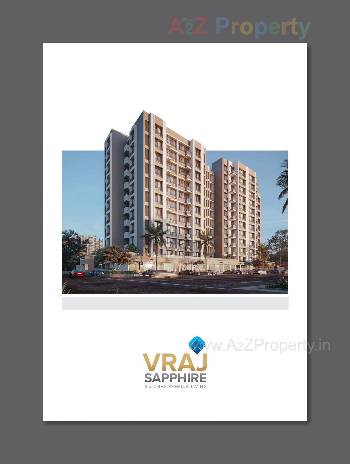 3D Elevation of real estate project Vraj Sapphire located at Randesan, Gandhinagar, Gujarat