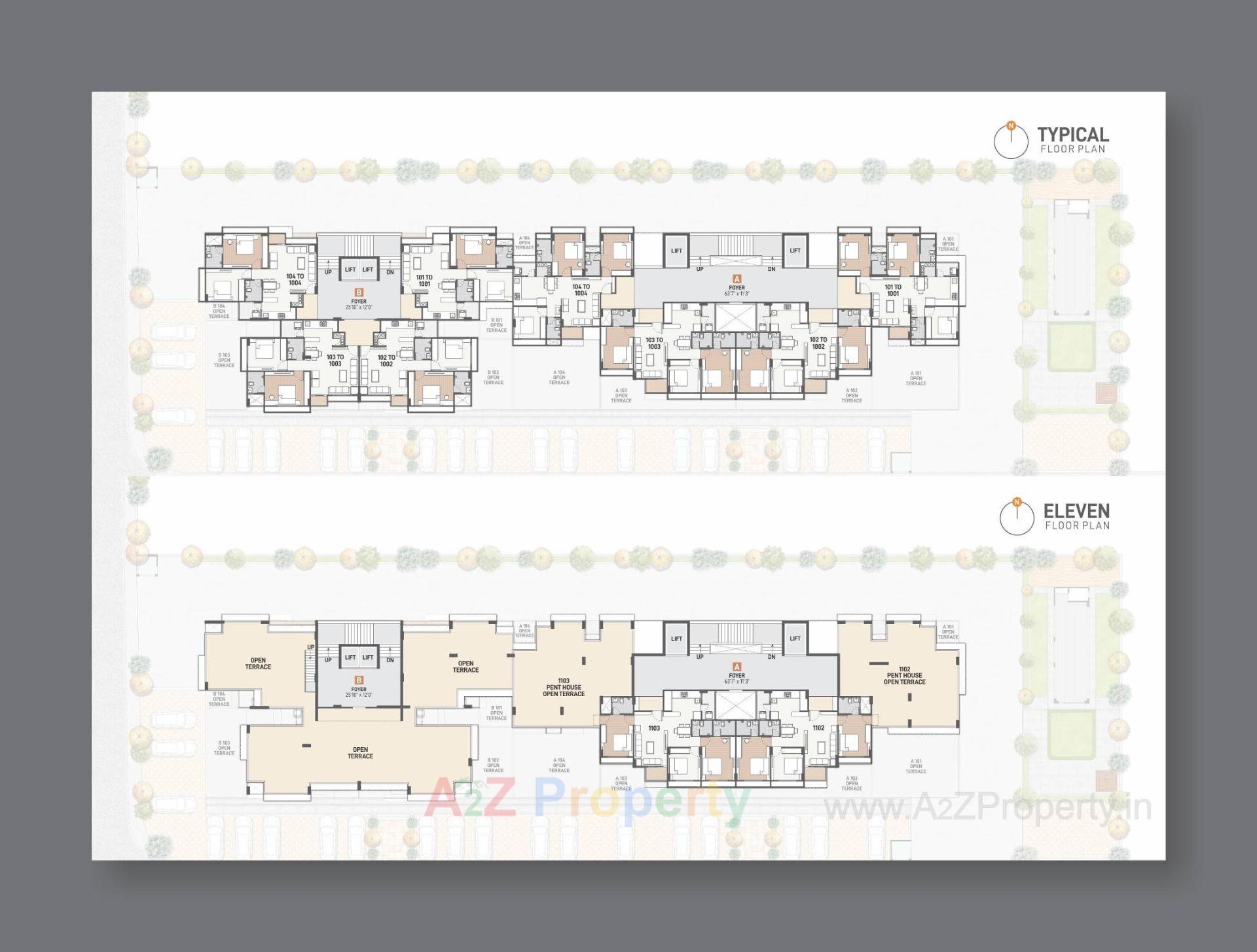 Layout of real estate project Vraj Sapphire located at Randesan, Gandhinagar, Gujarat