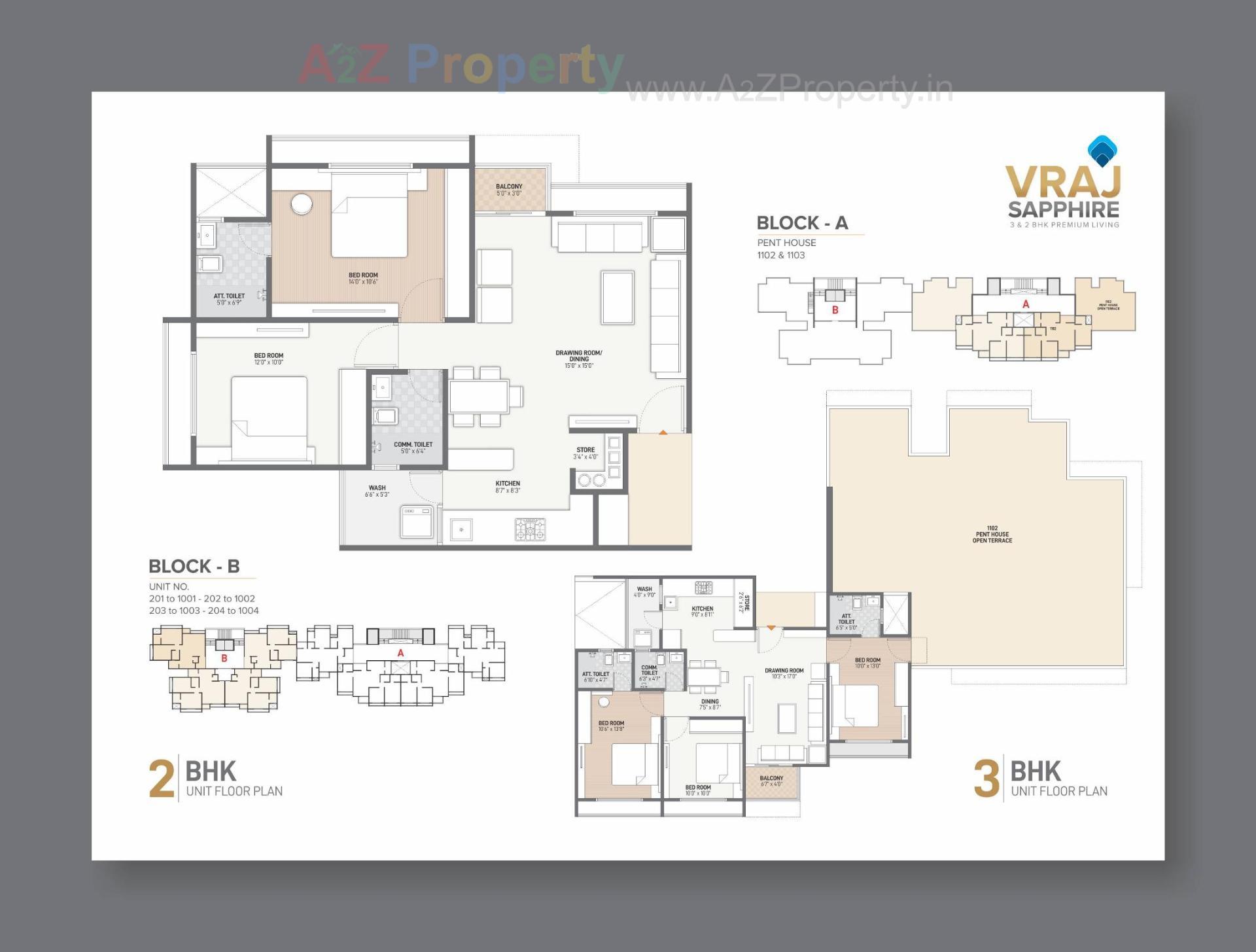 Layout of real estate project Vraj Sapphire located at Randesan, Gandhinagar, Gujarat