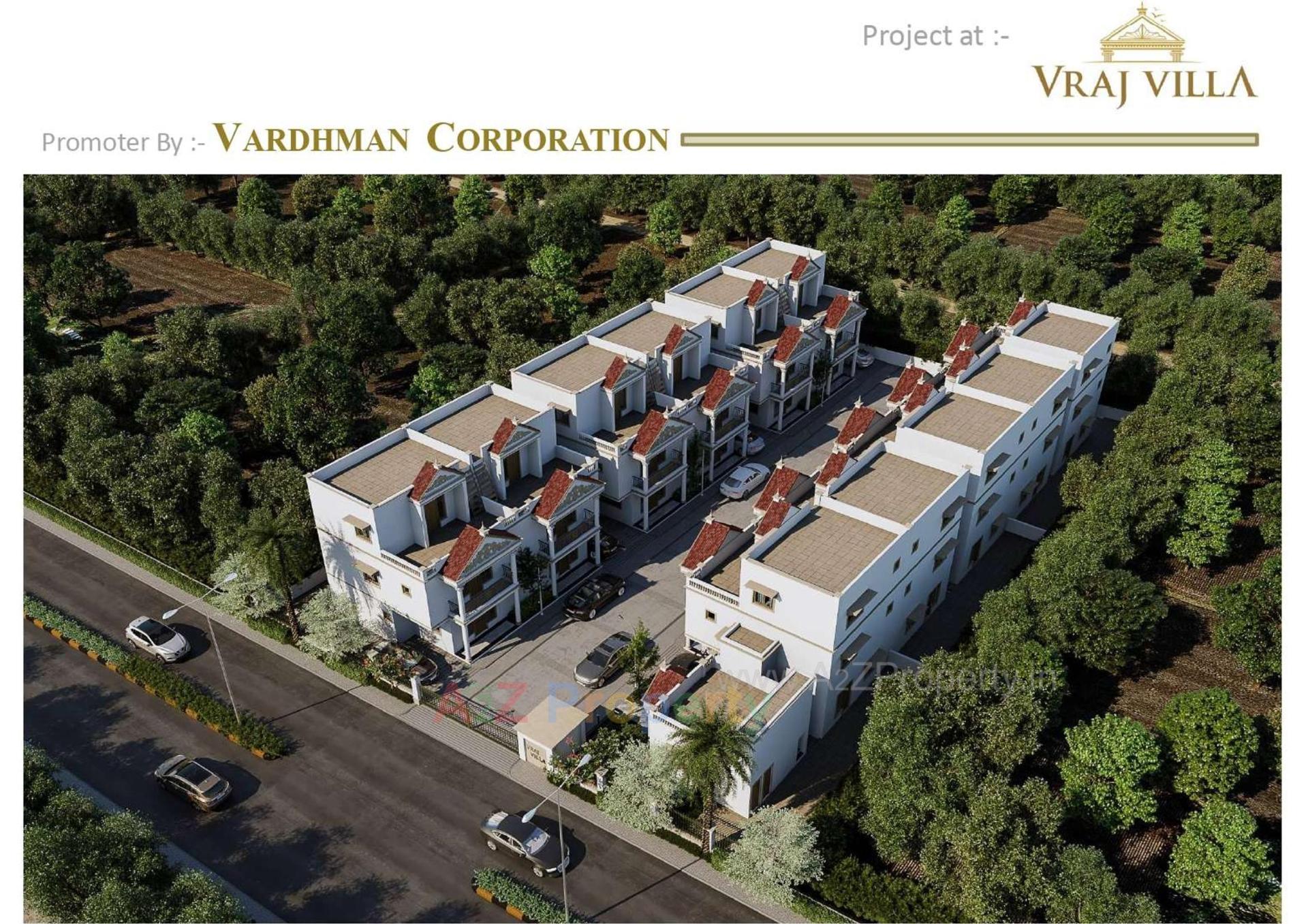 3D Elevation of real estate project Vraj Villa located at Gandhinagar, Gandhinagar, Gujarat