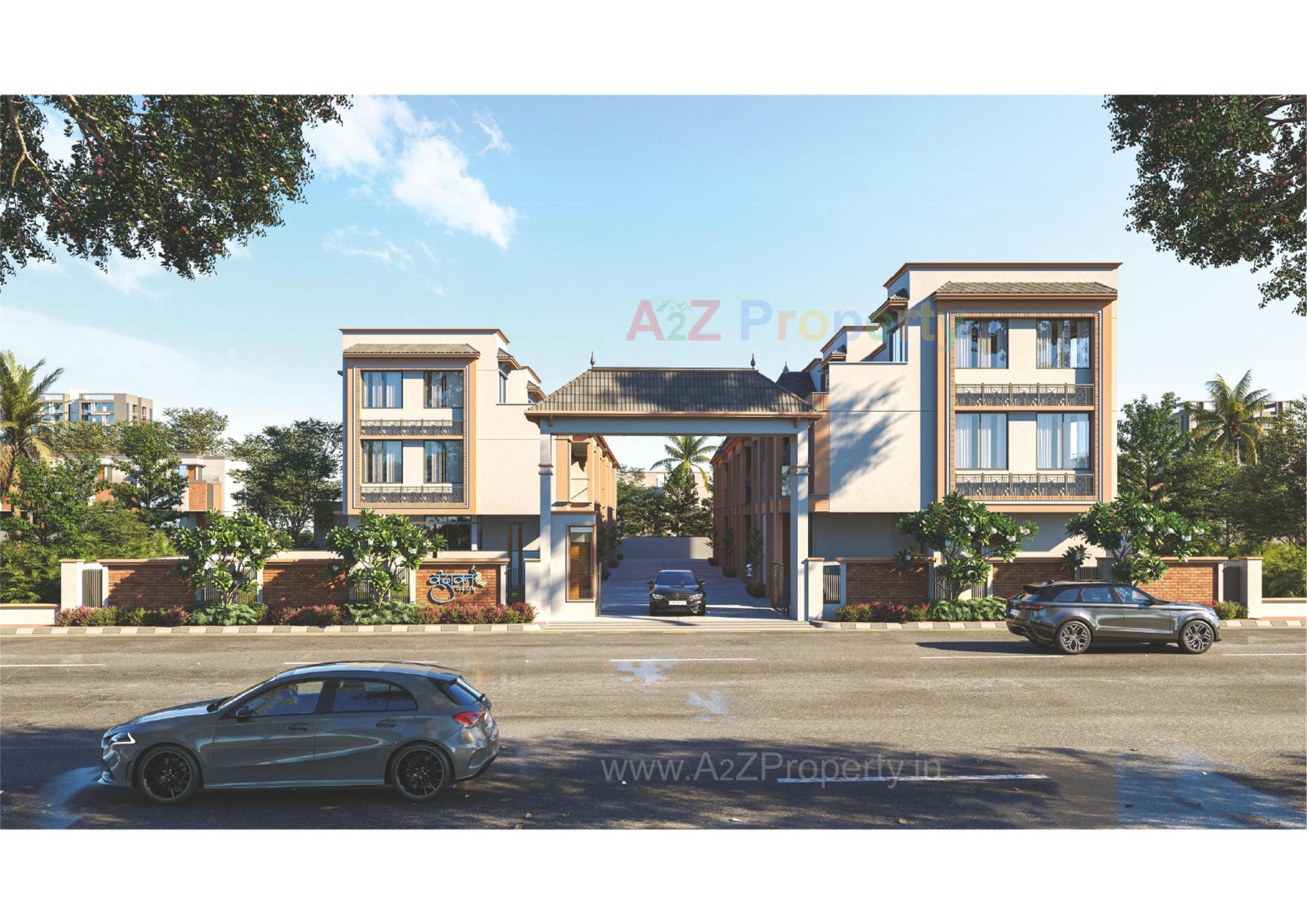 3D Elevation of real estate project Vrundavan  Anantam located at Raysan, Gandhinagar, Gujarat