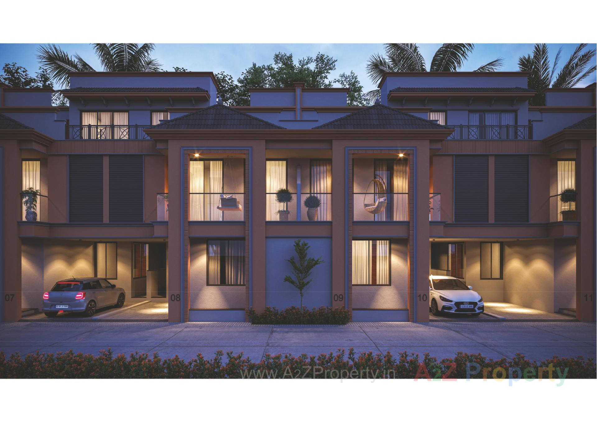 3D Elevation of real estate project Vrundavan  Anantam located at Raysan, Gandhinagar, Gujarat